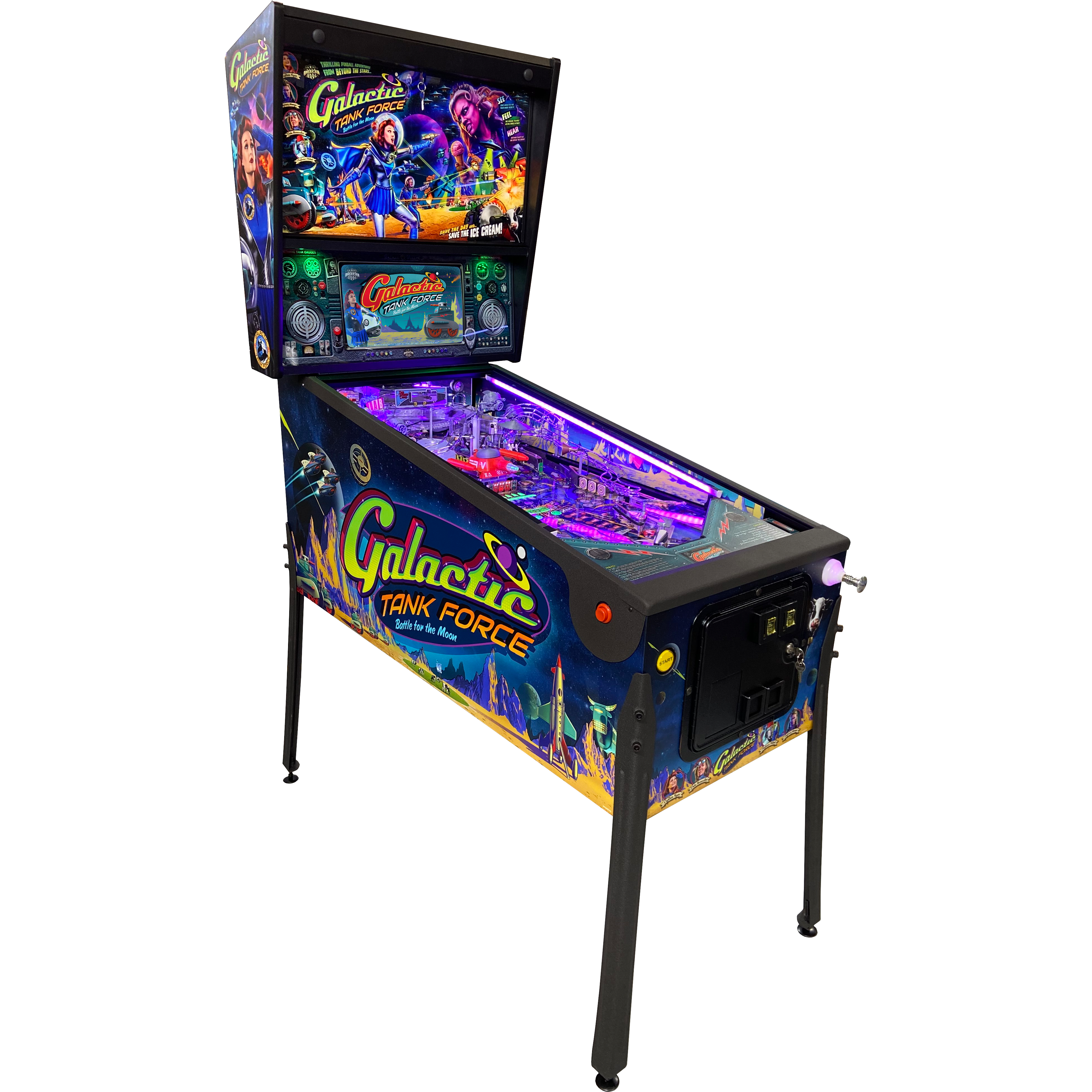 American Pinball Galactic Tank Force Pinball Machine-Pinball Machines-American Pinball-Deluxe-Game Room Shop