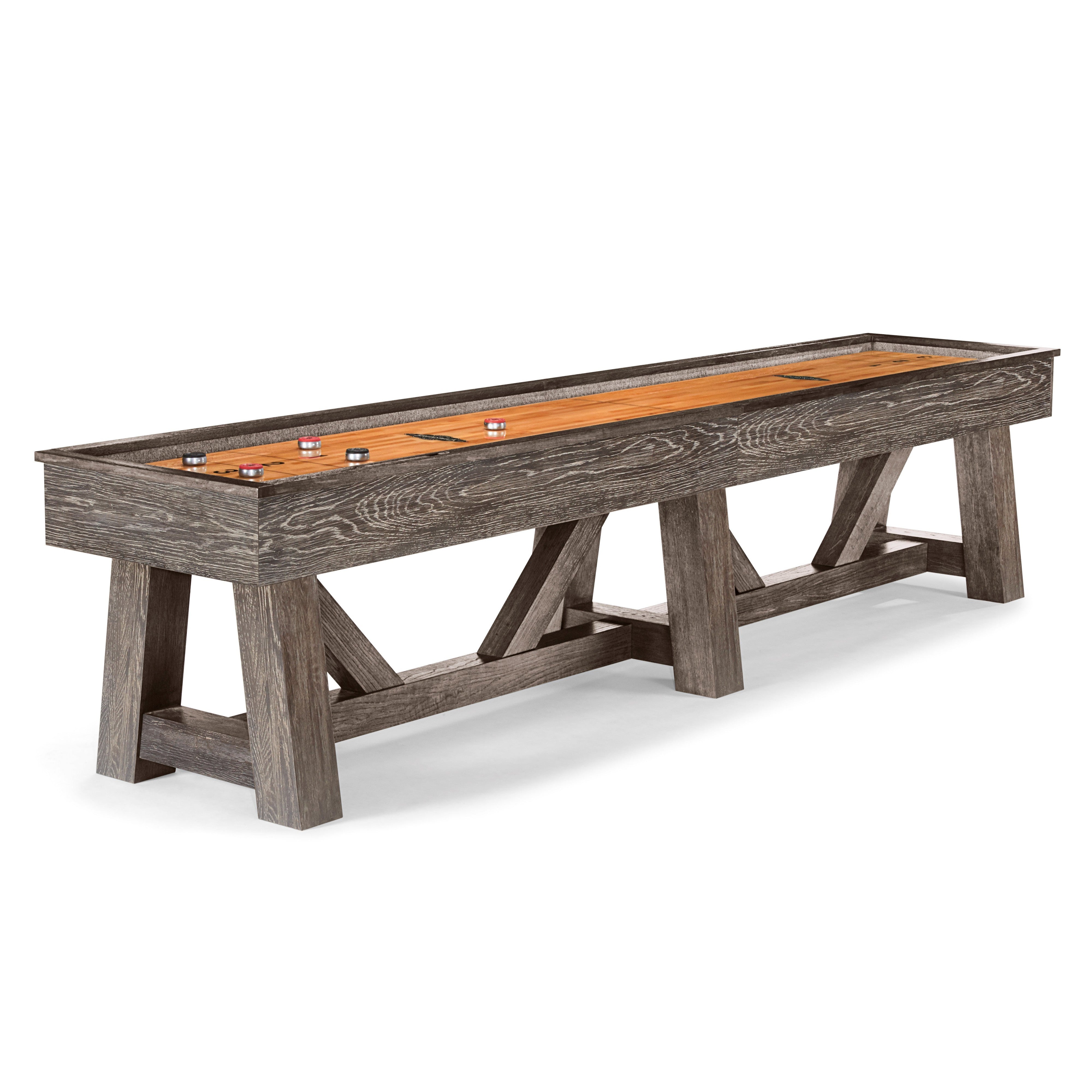 Brunswick Botanic 12' Shuffleboard Table-Shuffleboards-Brunswick-Dark Charcoal-Game Room Shop