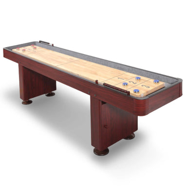 Hathaway Games Challenger Shuffleboard Table in Dark Cherry Finish-Shuffleboards-Hathaway Games-9ft Length-Game Room Shop