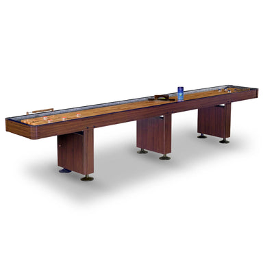 Hathaway Games Challenger Shuffleboard Table in Walnut Finish-Shuffleboards-Hathaway Games-9ft Length-Game Room Shop