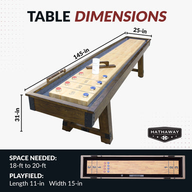 Hathaway Games Cheyenne Shuffleboard Table-Shuffleboards-Hathaway Games-Game Room Shop