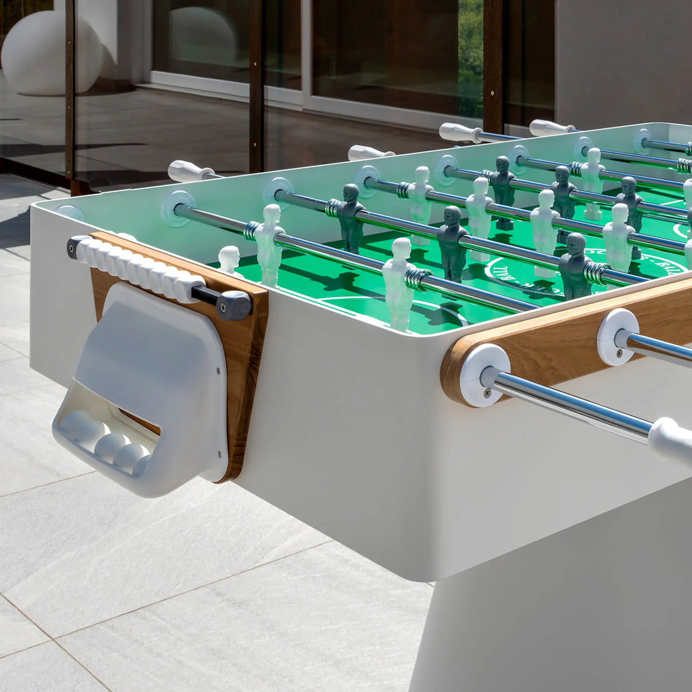 KETTLER Ciclope White Foosball Table-Foosball Table-Kettler-Game Room Shop