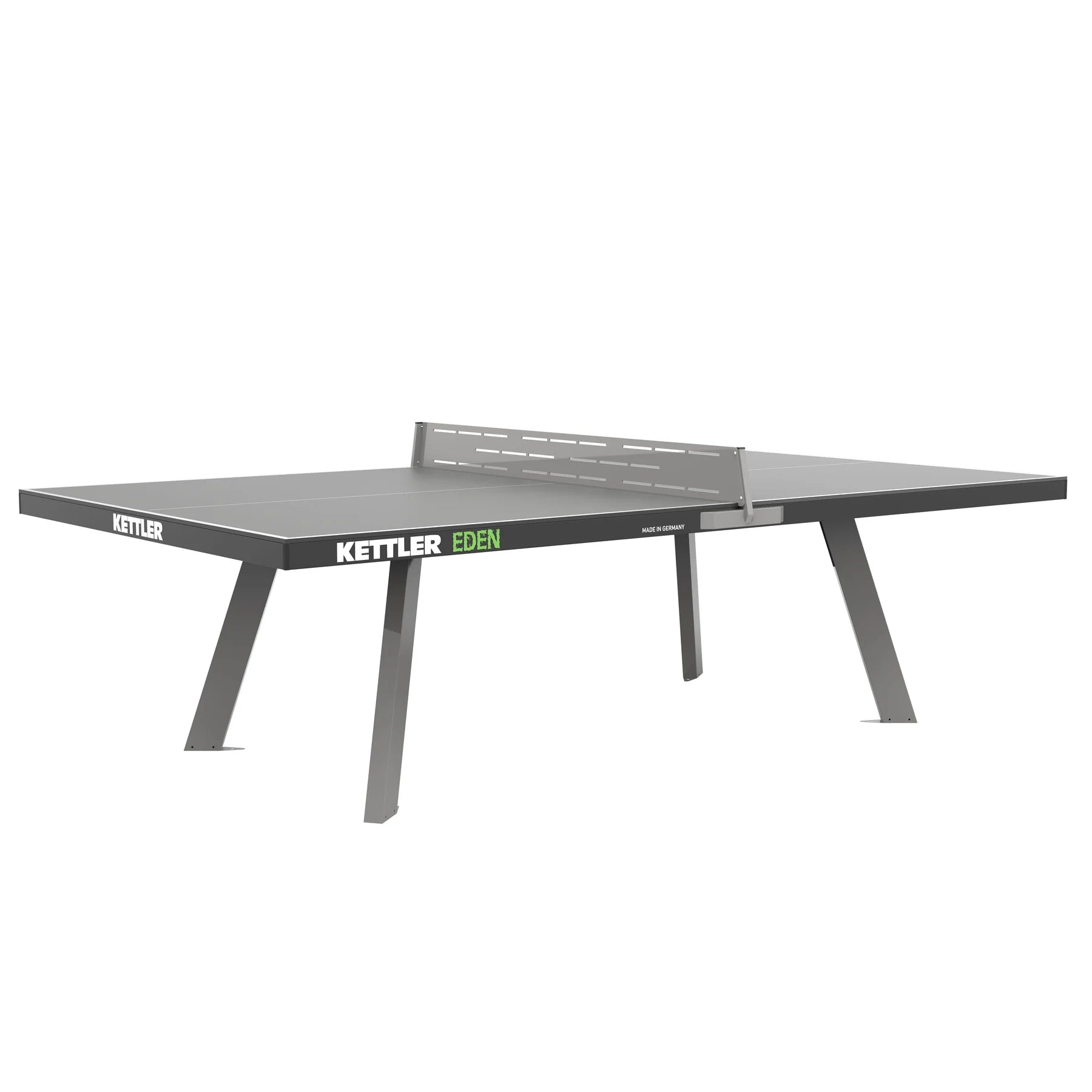 KETTLER Eden Outdoor Stationary Table Tennis Table-Table Tennis Table-Kettler-Gray-Game Room Shop