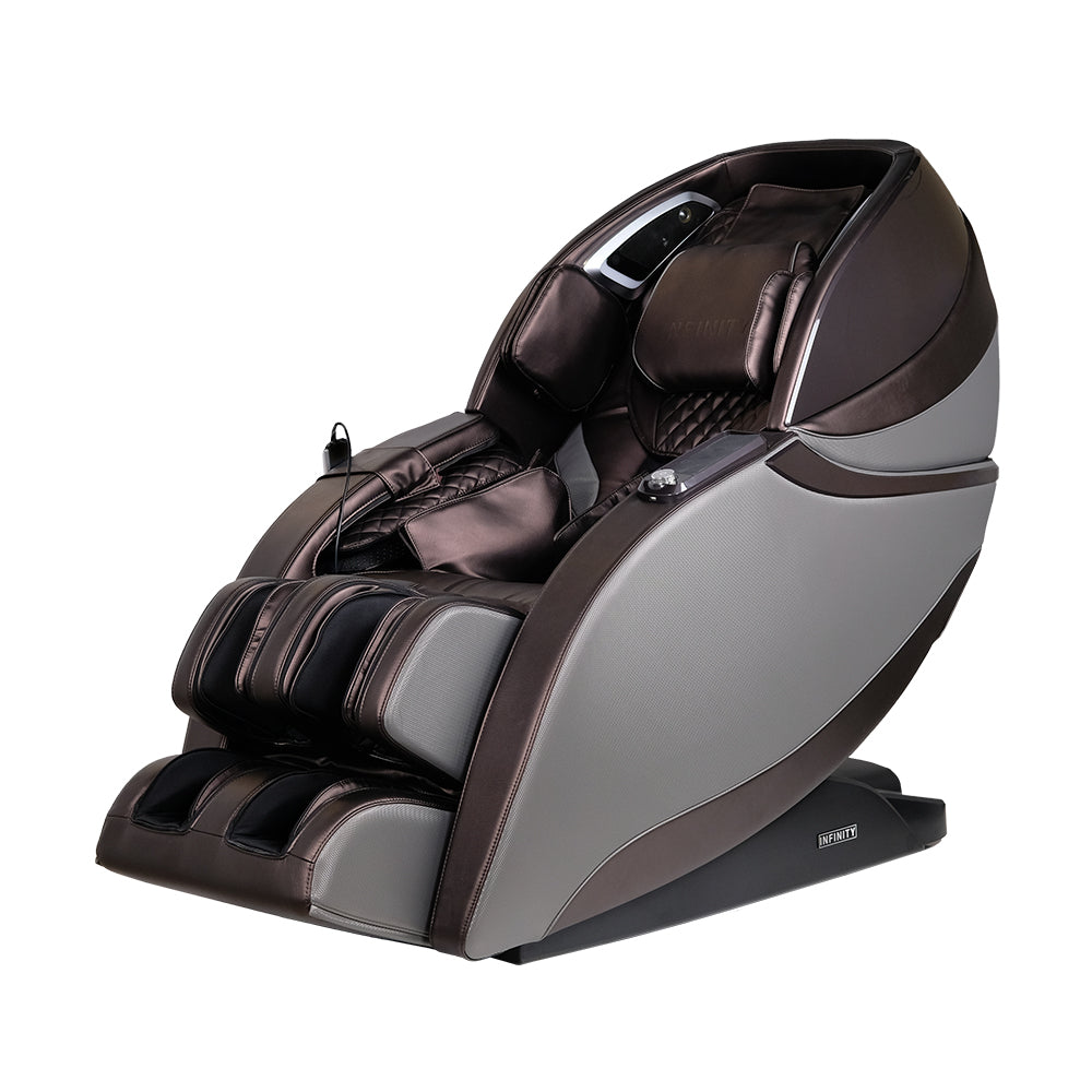 Infinity Evo Max™ 4D Massage Chair-Massage Chairs-Infinity Massage Chairs-Gray/Dark Brown-No Thank You-Game Room Shop