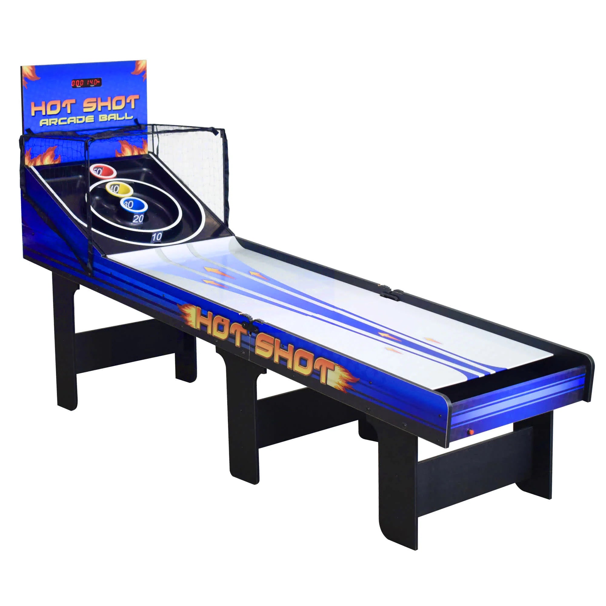 Hathaway Games Hot Shot 8-ft Roll Hop and Score Arcade Game Table-Skee-Ball & Alley Rollers-Hathaway Games-Game Room Shop