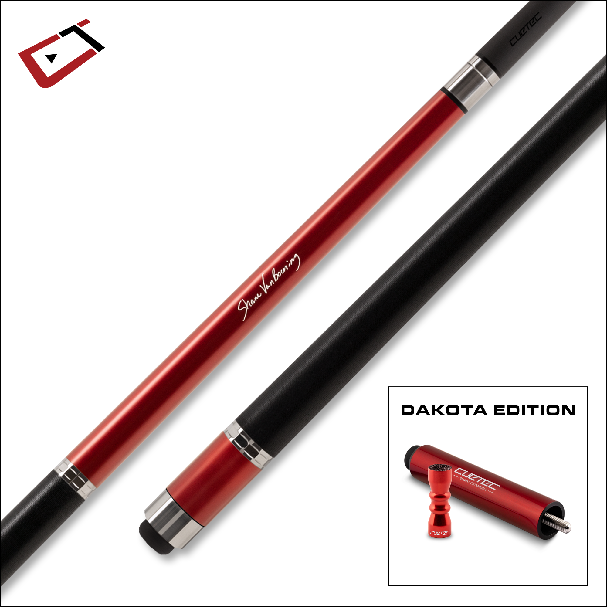 CUETEC CYNERGY SVB METALLIC RED CUE DAKOTA EDITION-Accessories-Imperial-Game Room Shop