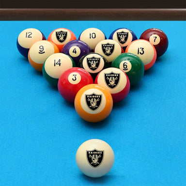 Imperial Las Vegas Raiders Billiard Balls with Numbers-Billiard Balls-Imperial-Game Room Shop