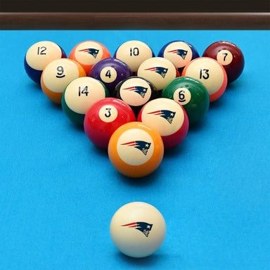 Imperial New England Patriots Billiard Balls with Numbers-Billiard Balls-Imperial-Game Room Shop