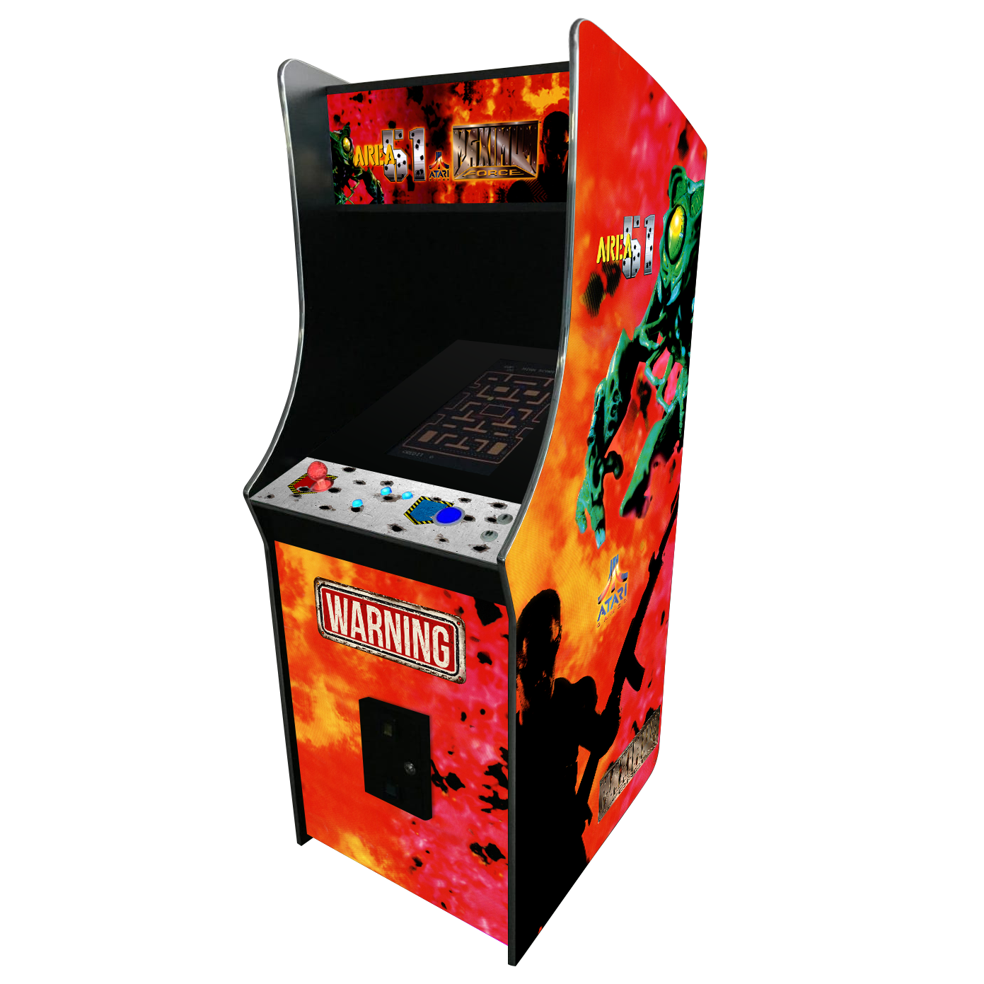 Pac-Man Style Arcade Cabinet Multicade-Arcade Games-VPCabs-Area 51-Game Room Shop