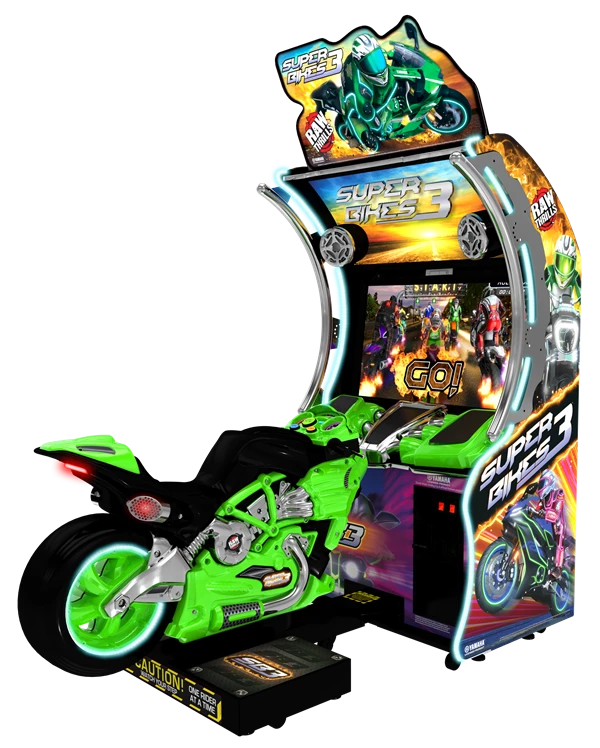 Raw Thrills Super Bikes 3-Arcade Games-Raw Thrills-Green-Game Room Shop