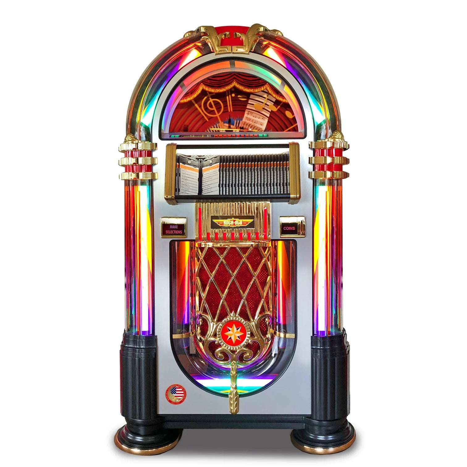 Rock-Ola Bubbler CD Jukebox Crystal Edition-Jukeboxes-Rock-Ola-Game Room Shop