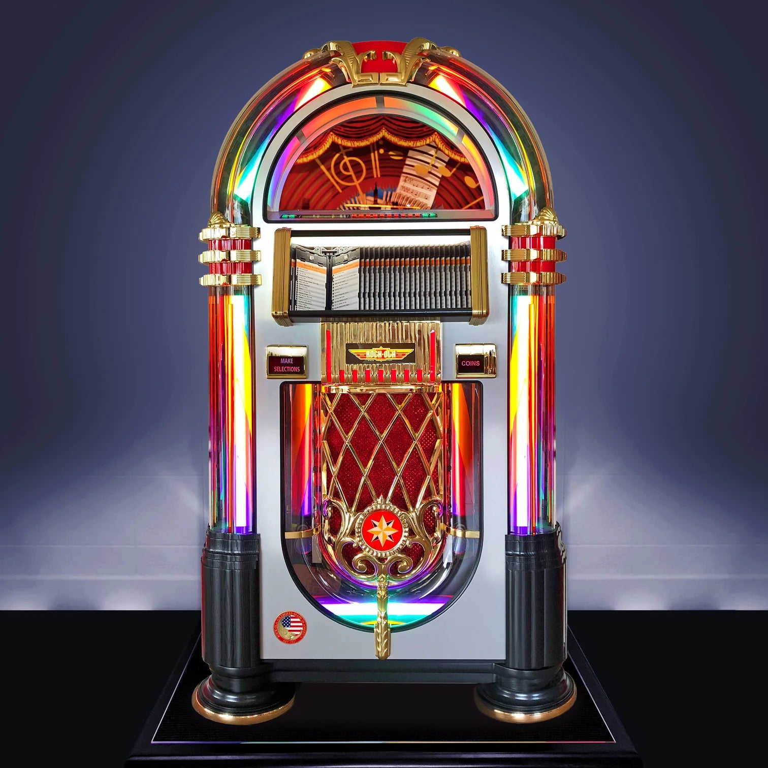 Rock-Ola Bubbler CD Jukebox Crystal Edition-Jukeboxes-Rock-Ola-Game Room Shop