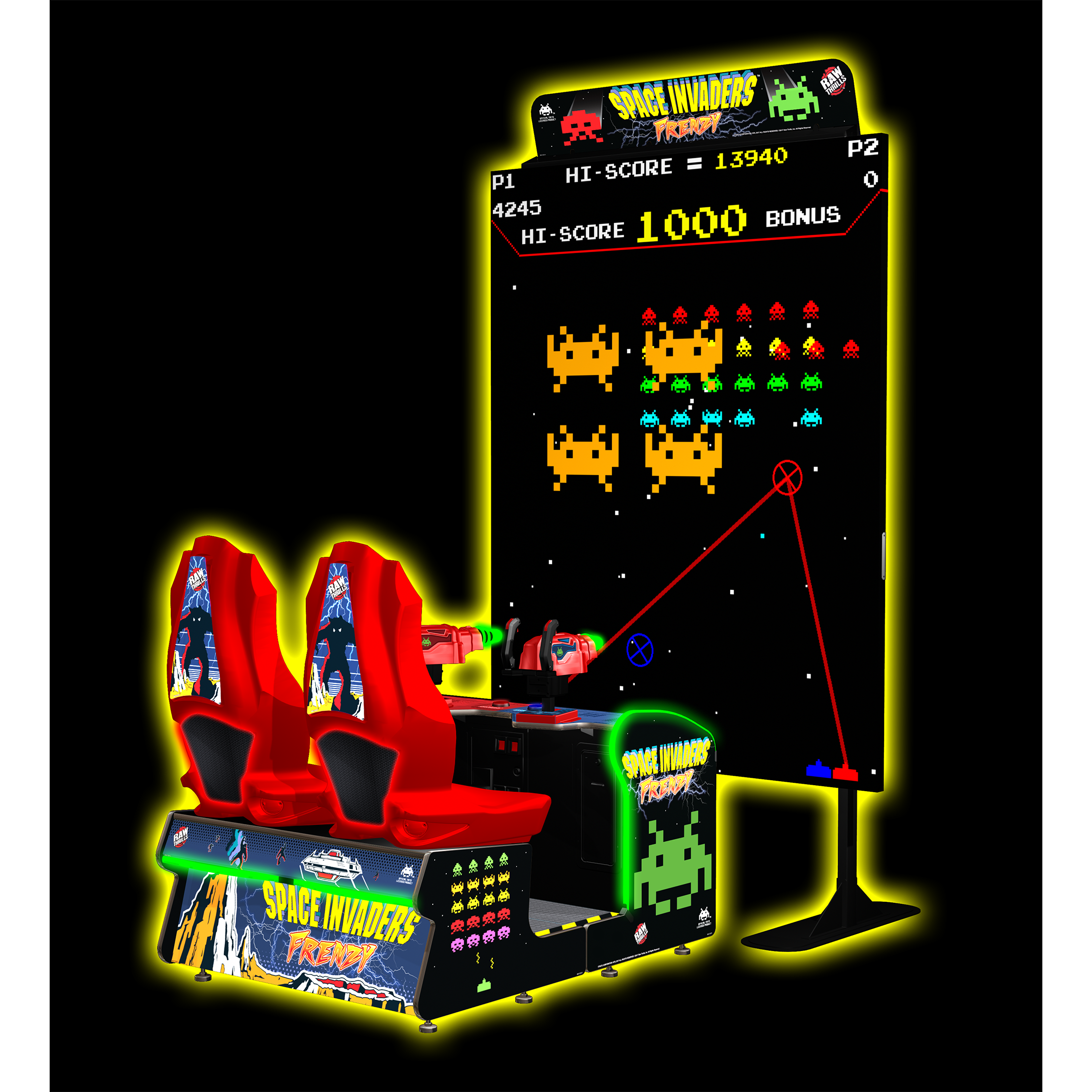 Raw Thrills Space Invaders Frenzy-Arcade Games-Raw Thrills-Game Room Shop