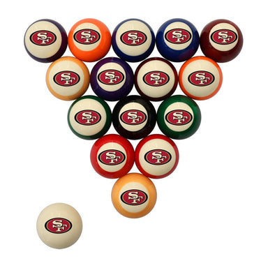 Imperial San Francisco 49ers Billiard Balls with Numbers-Billiard Balls-Imperial-Game Room Shop