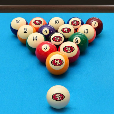 Imperial San Francisco 49ers Billiard Balls with Numbers-Billiard Balls-Imperial-Game Room Shop