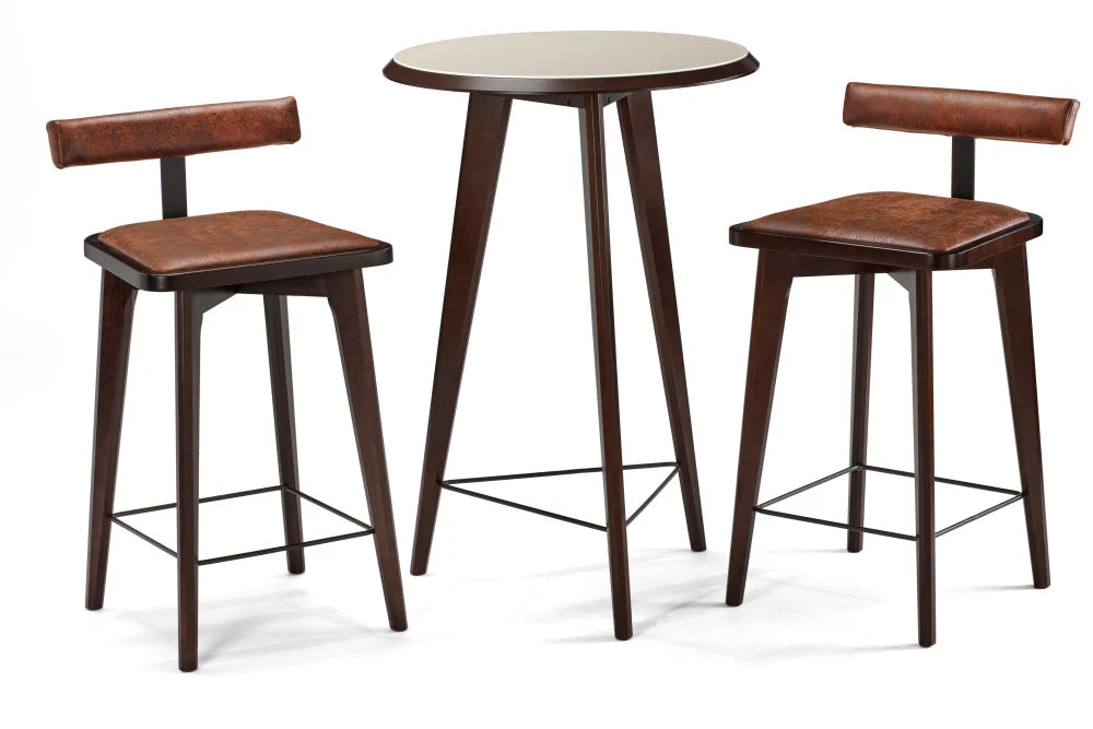 Brunswick Sao Bento Pub Table and Stools-Pub Tables-Brunswick-Espresso-Game Room Shop