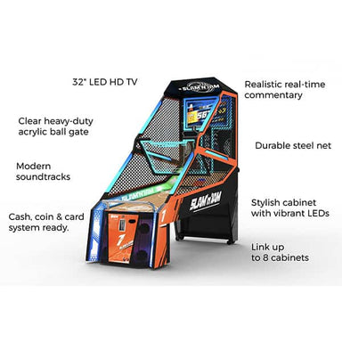 LAI Games Slam N Jam Basketball Arcade Game-Arcade Games-LAI Games-Game Room Shop