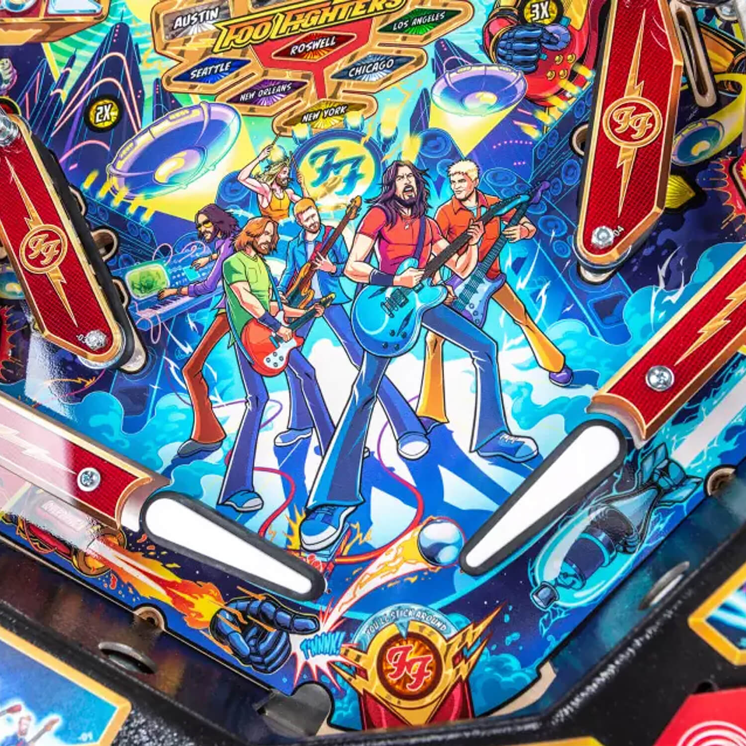 Stern Foo Fighters Pro Pinball Machine-Pinball Machines-Stern-Game Room Shop