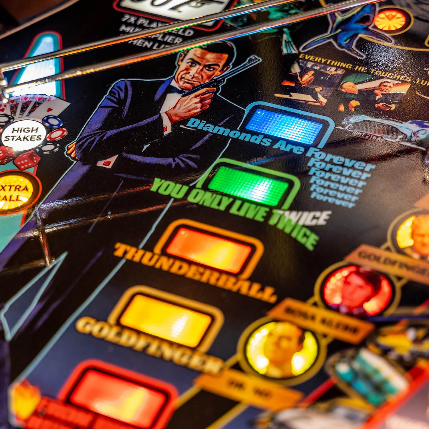 Stern James Bond 007 Premium Pinball Machine-Pinball Machines-Stern-Game Room Shop