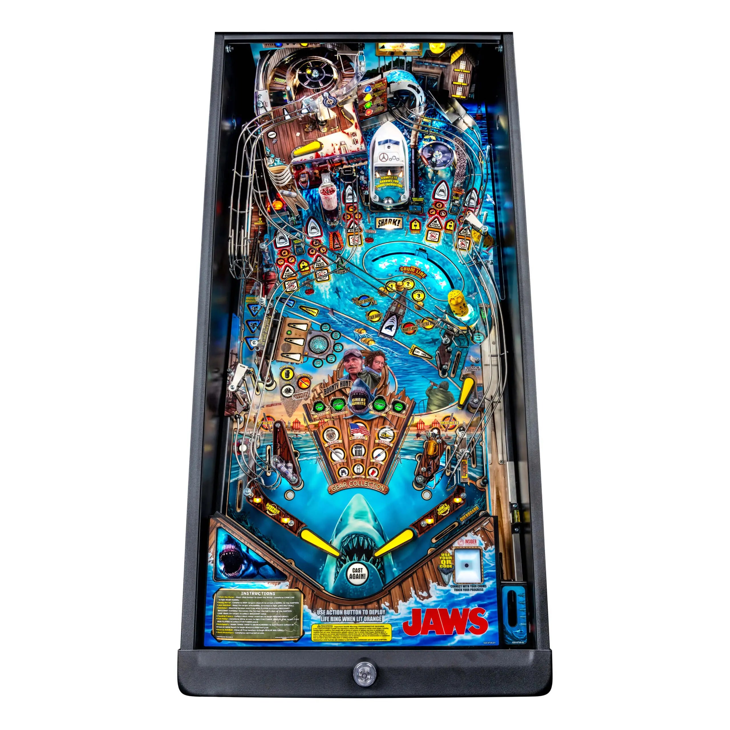 Stern Jaws Premium Pinball Machine-Pinball Machines-Stern-Game Room Shop