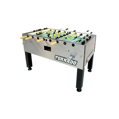 Tornado Platinum Tour Edition Foosball Table Silver Coin Operated-Foosball Table-Tornado-1 Goalie-Game Room Shop