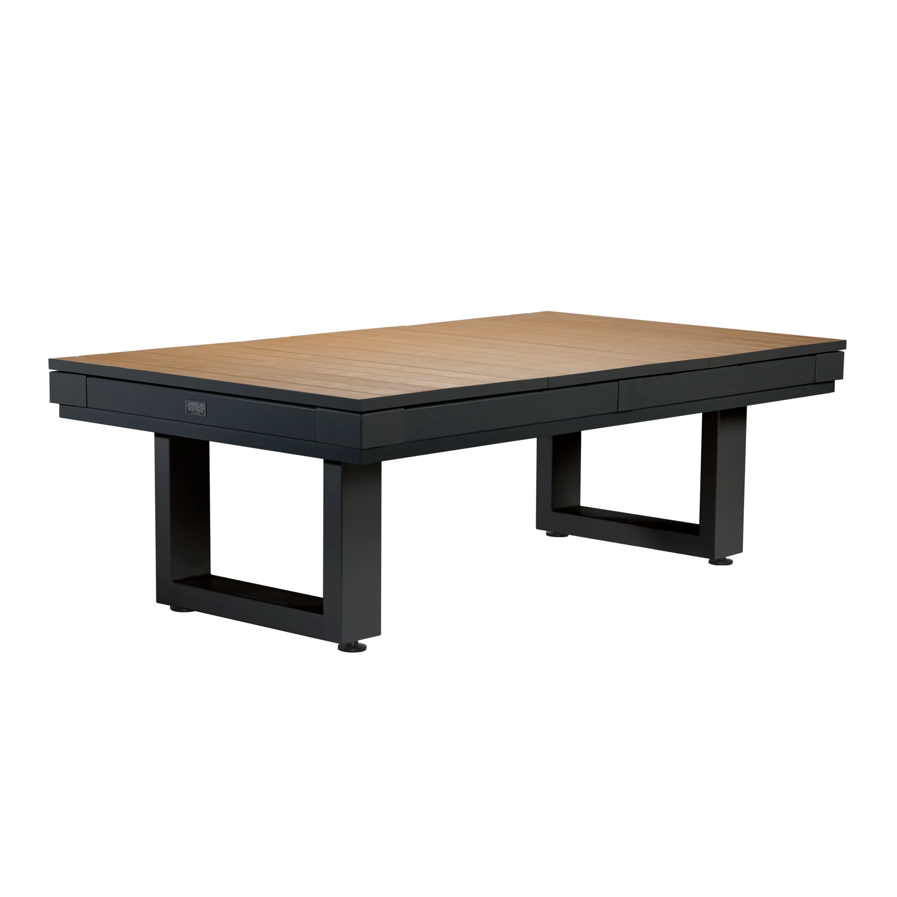 American Heritage Lanai Outdoor Pool Table Conversion Top-Dining Top-American Heritage-Obsidian Black-Game Room Shop