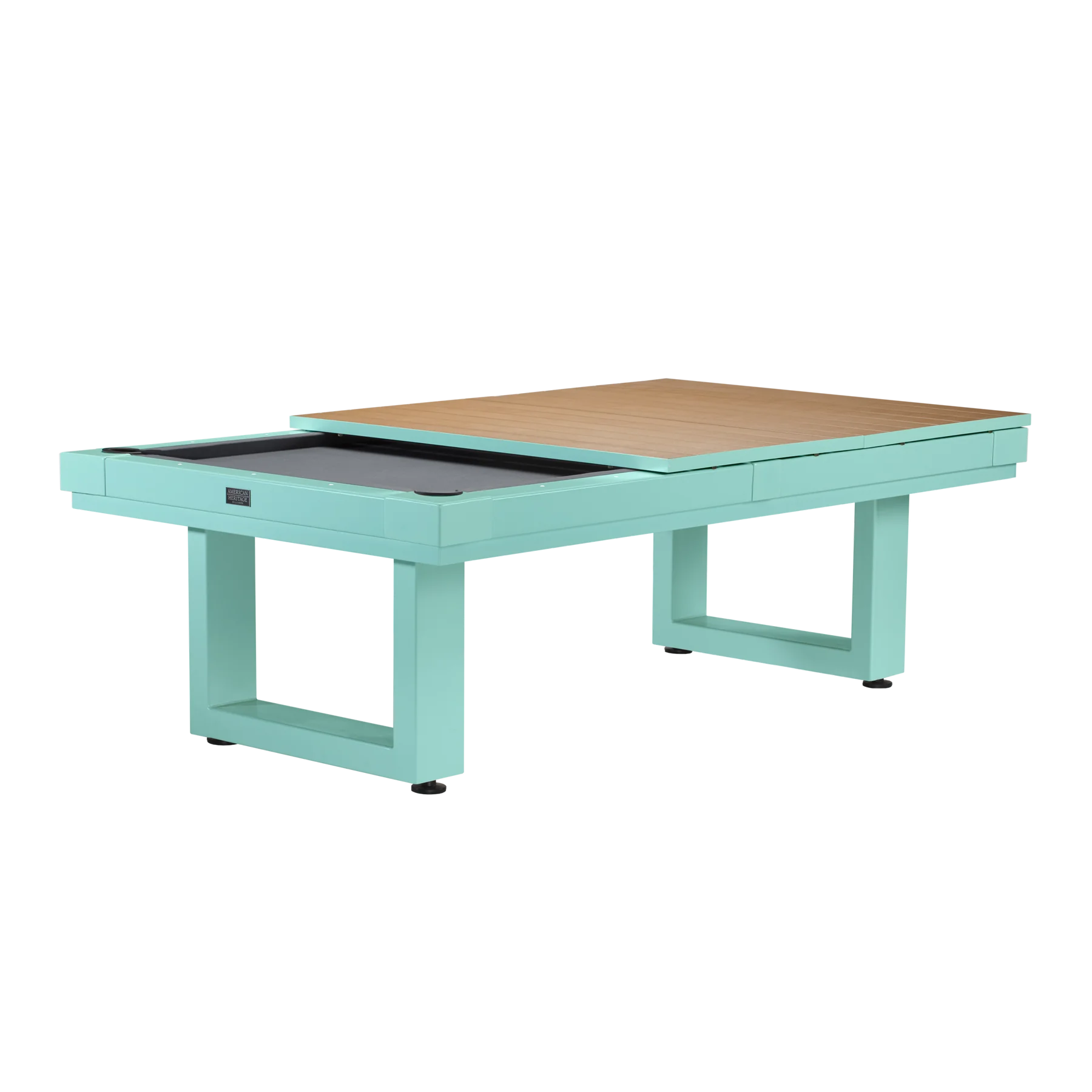 American Heritage Lanai Outdoor Pool Table Conversion Top-Dining Top-American Heritage-Pearl White-Game Room Shop