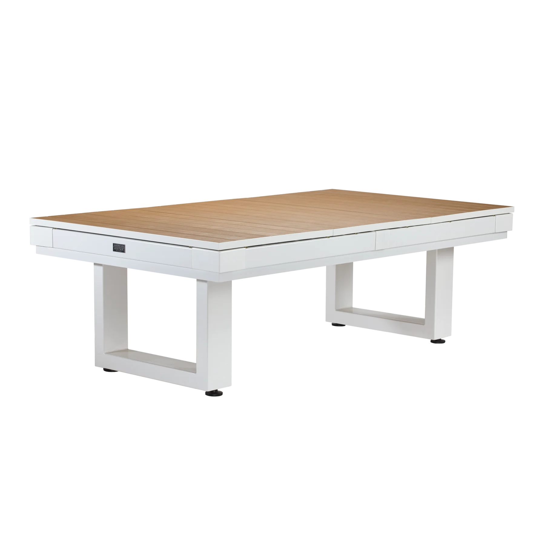 American Heritage Lanai Outdoor Pool Table Conversion Top-Dining Top-American Heritage-Pearl White-Game Room Shop