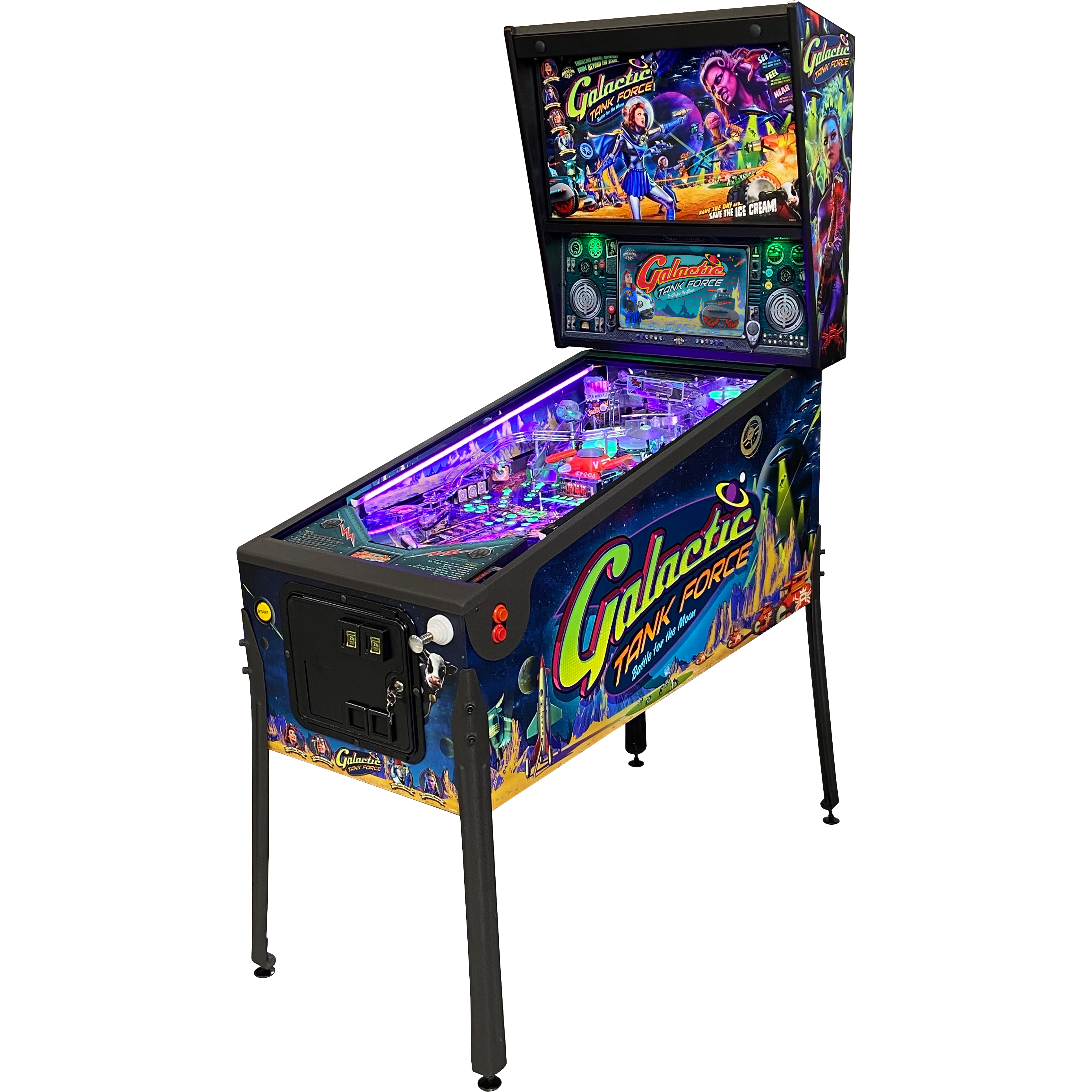 American Pinball Galactic Tank Force Pinball Machine-Pinball Machines-American Pinball-Deluxe-Game Room Shop