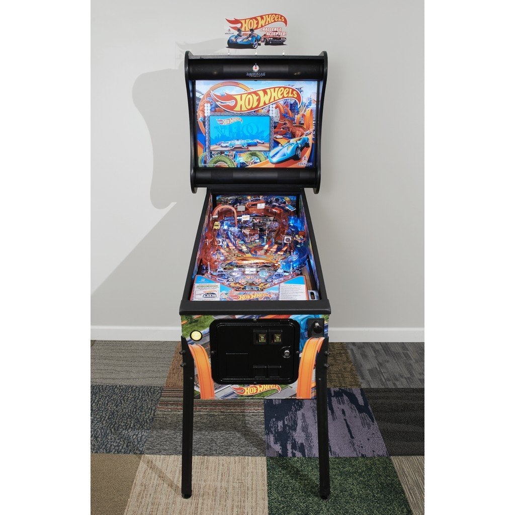 Hot Wheels Pinball Machine American Pinball-American Pinball-Classic (Interior Side Art and Topper)-Game Room Shop