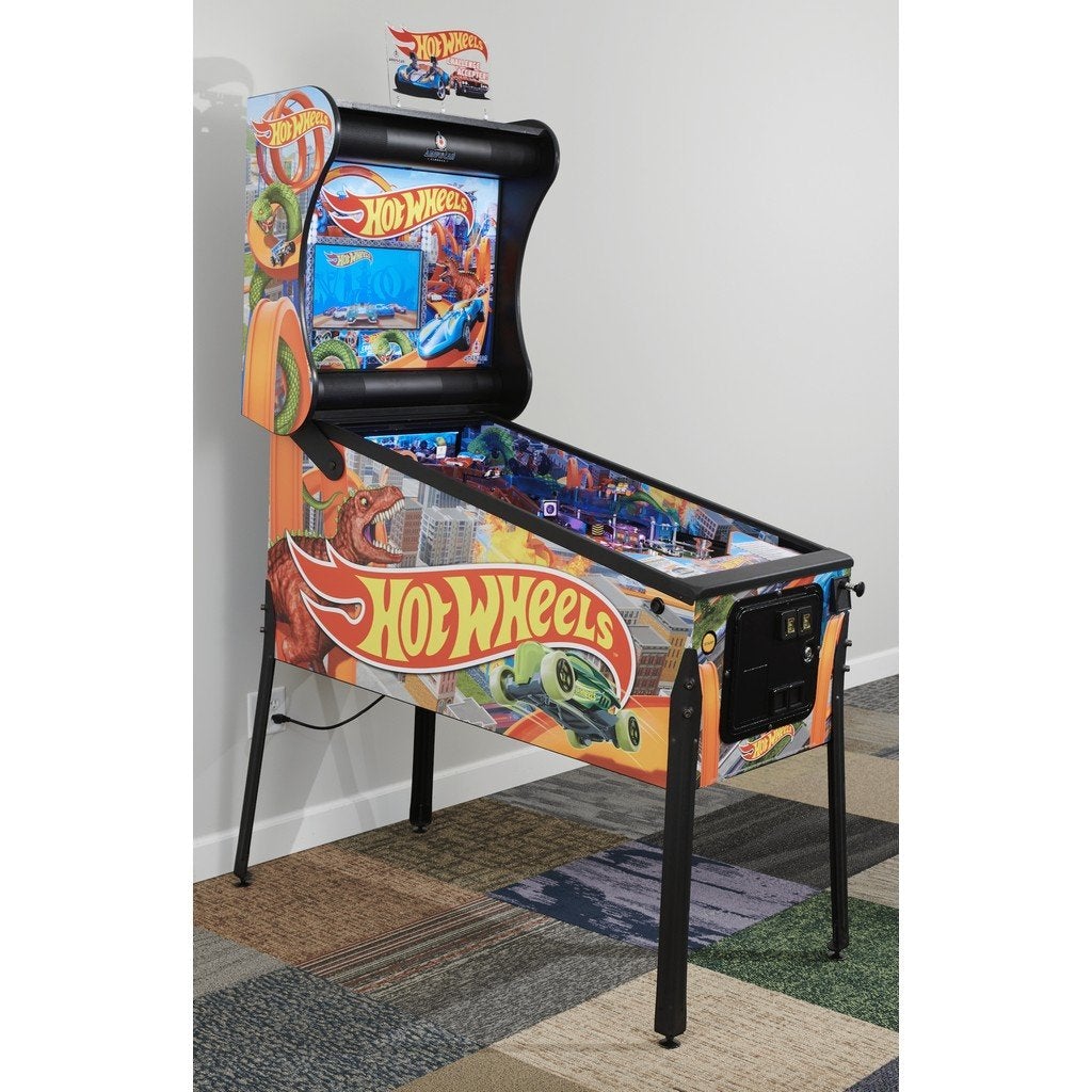 Hot Wheels Pinball Machine American Pinball-American Pinball-Classic (Interior Side Art and Topper)-Game Room Shop