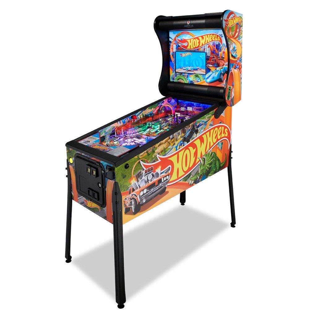 Hot Wheels Pinball Machine American Pinball-American Pinball-Classic (Interior Side Art and Topper)-Game Room Shop