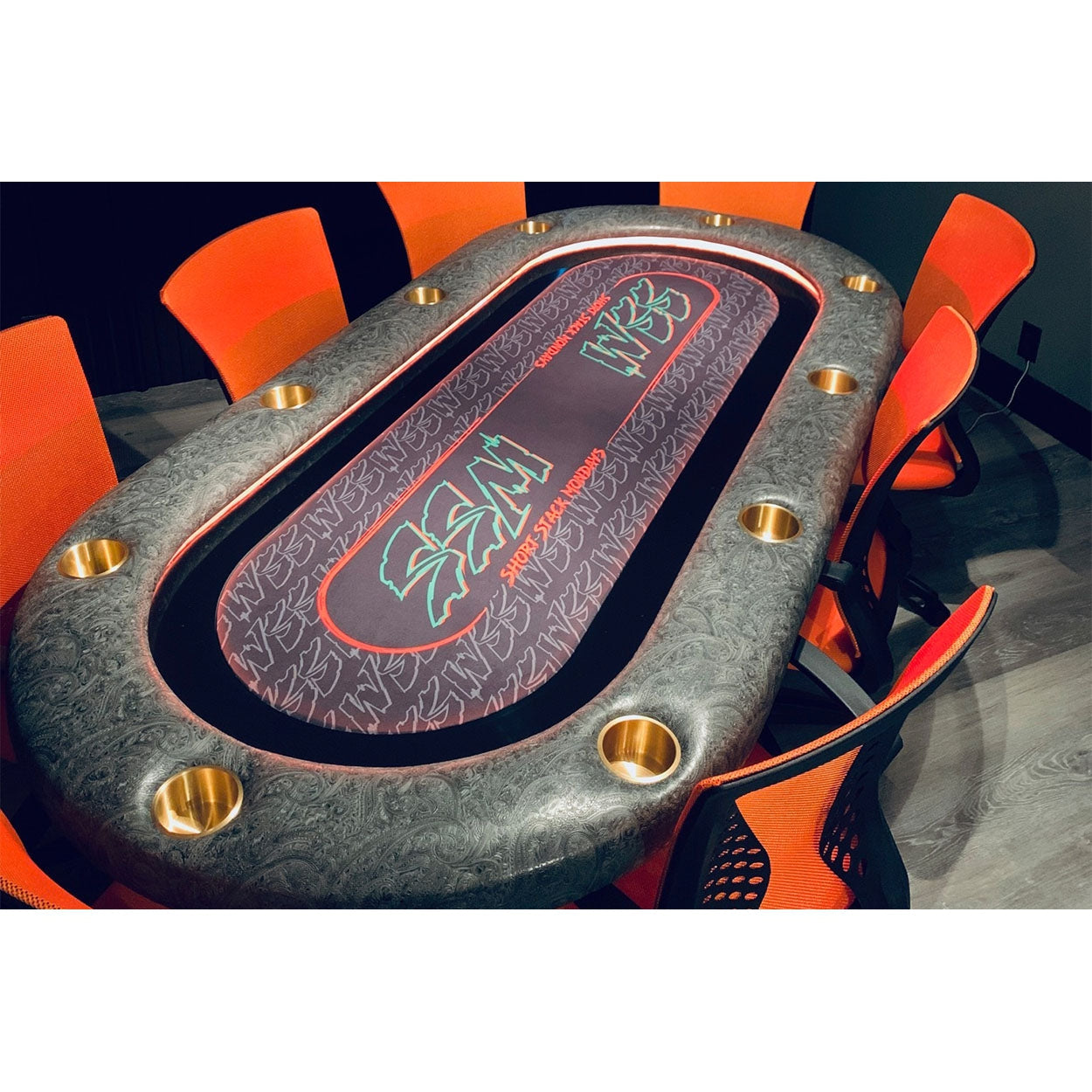 BBO Poker Tables Elite Alpha LED Poker Table-Poker & Game Tables-BBO Poker Tables-No Thank You-Game Room Shop