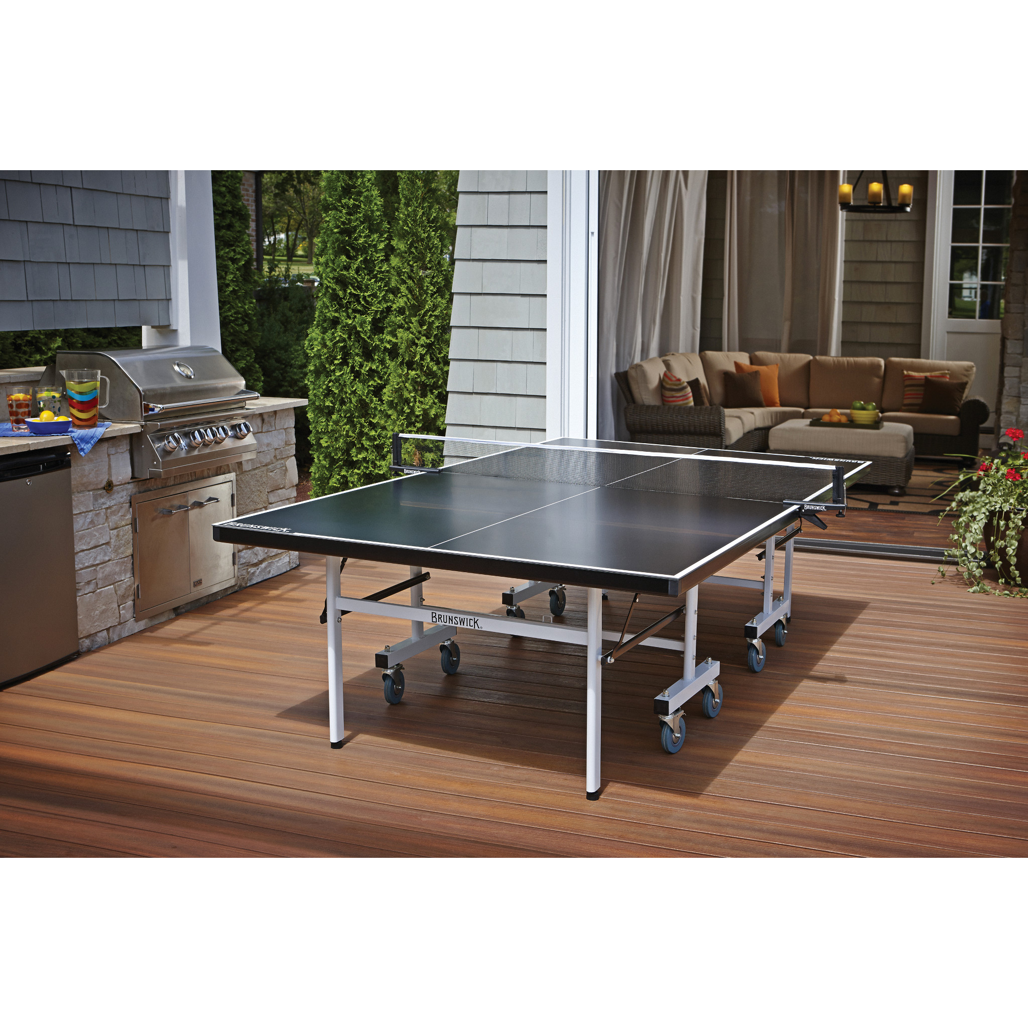 Brunswick Indoor Table Tennis Ping Pong Table - Blue Smash 5.0-Table Tennis-Brunswick-Game Room Shop