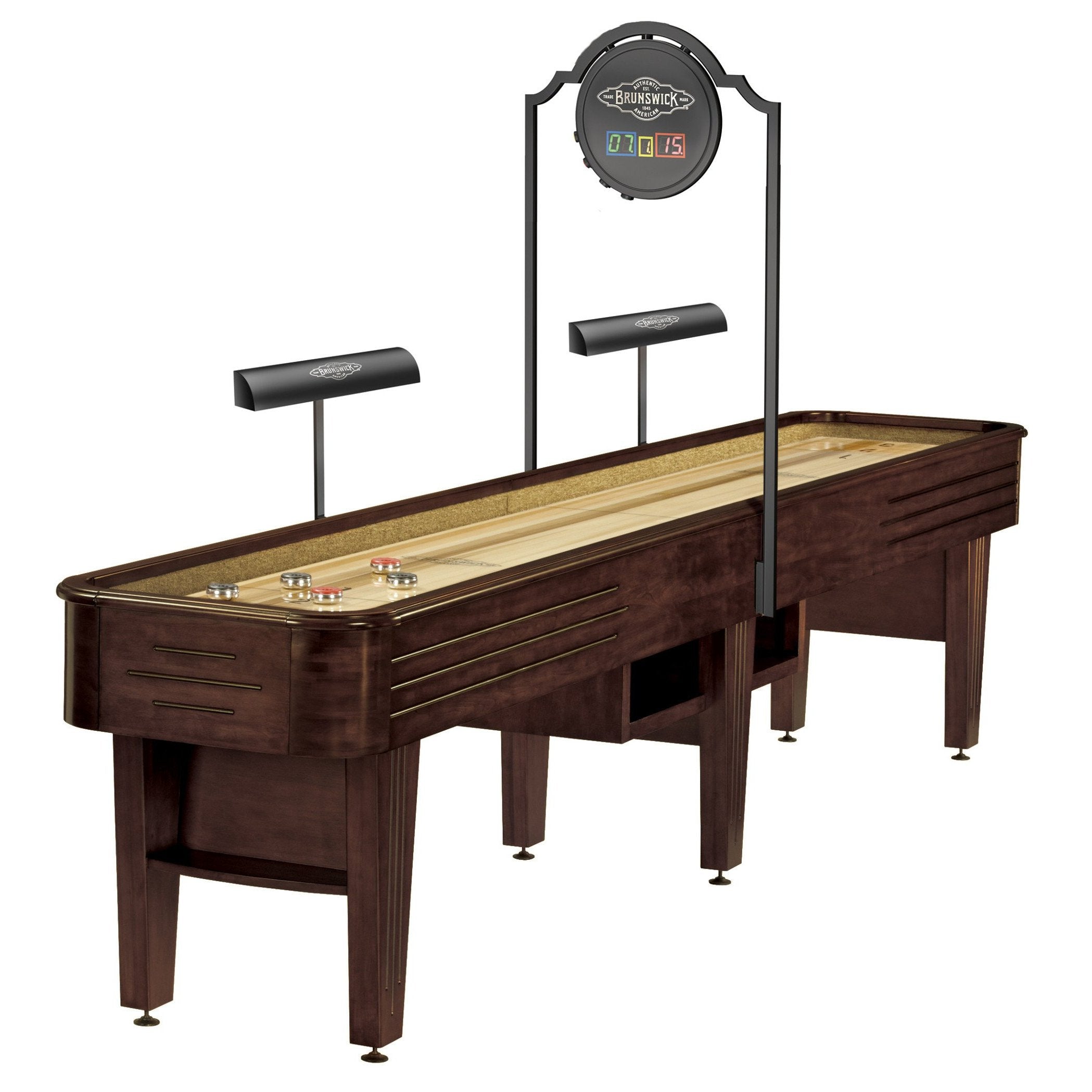 Brunswick Andover II 12' Shuffleboard Table-Shuffleboards-Brunswick-Espresso-Game Room Shop