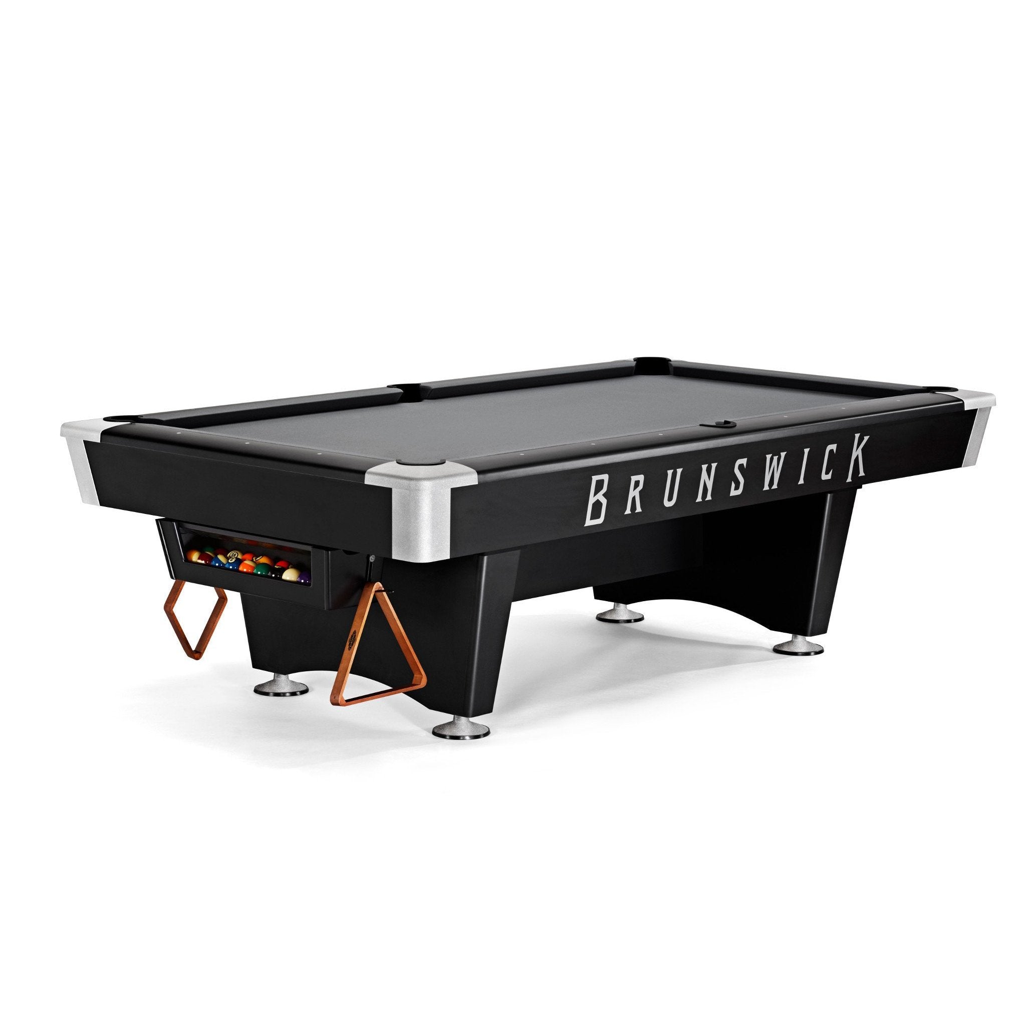 Brunswick Billiards Black Wolf PRO Pool Table-Billiards-Brunswick-7 Foot-Drop Pocket-Game Room Shop