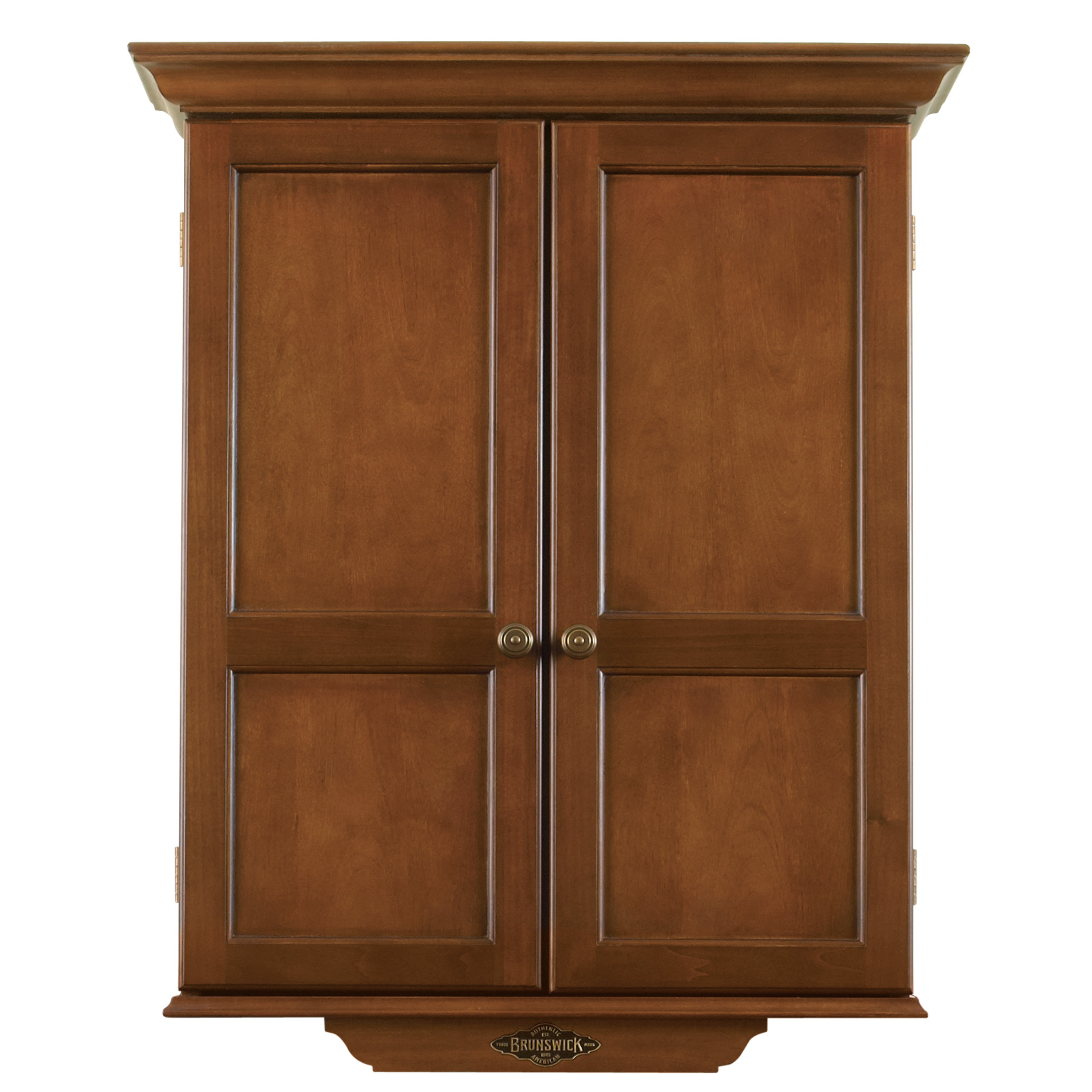 Brunswick Dartboard Cabinet-Dartboard Cabinets-Brunswick-Rustic Brown-Game Room Shop