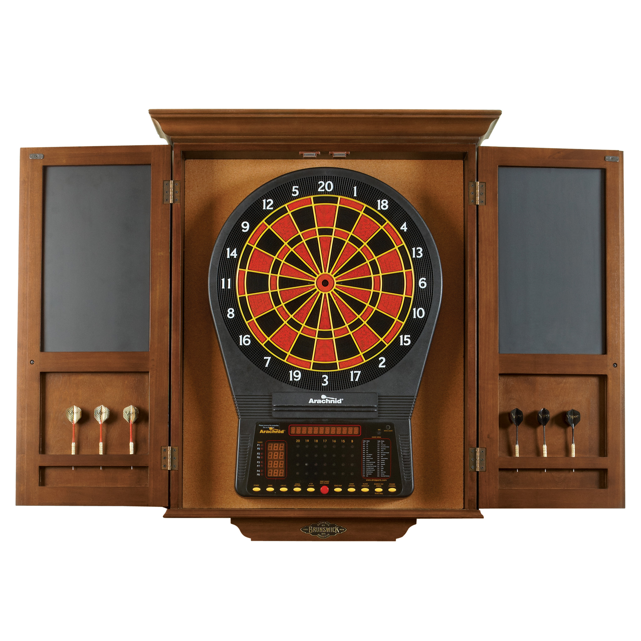 Brunswick Dartboard Cabinet-Dartboard Cabinets-Brunswick-Espresso-Game Room Shop