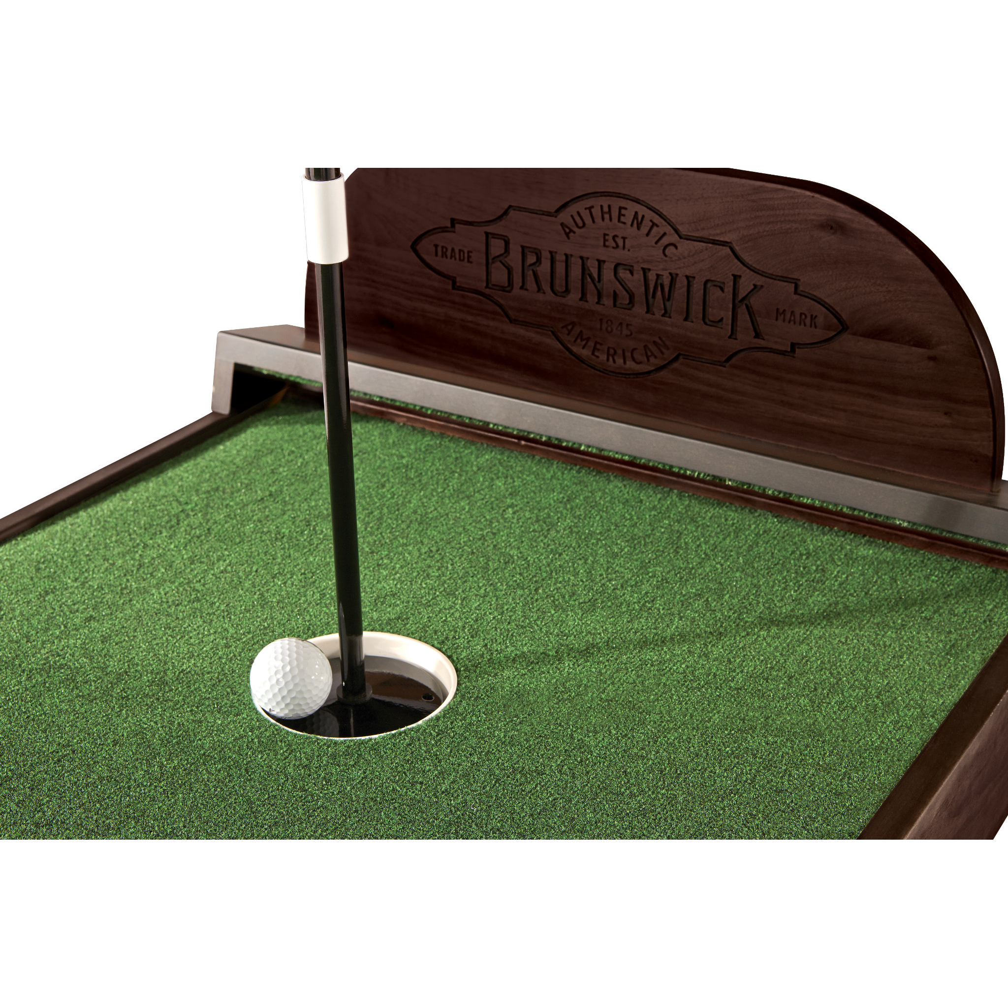 Brunswick The Ross Indoor Putting Green Miniature Golf Set in Espresso-Golf-Brunswick-Game Room Shop