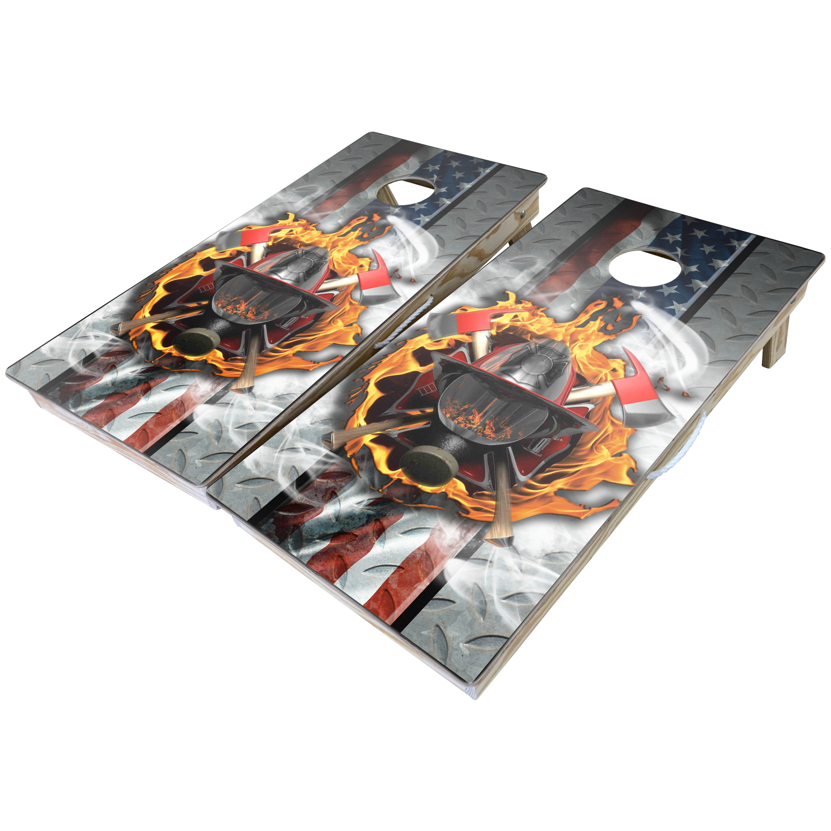 First Responders Theme Cornhole Boards-Cornhole-WGC-Standard Series-Firefighter Custom-Game Room Shop