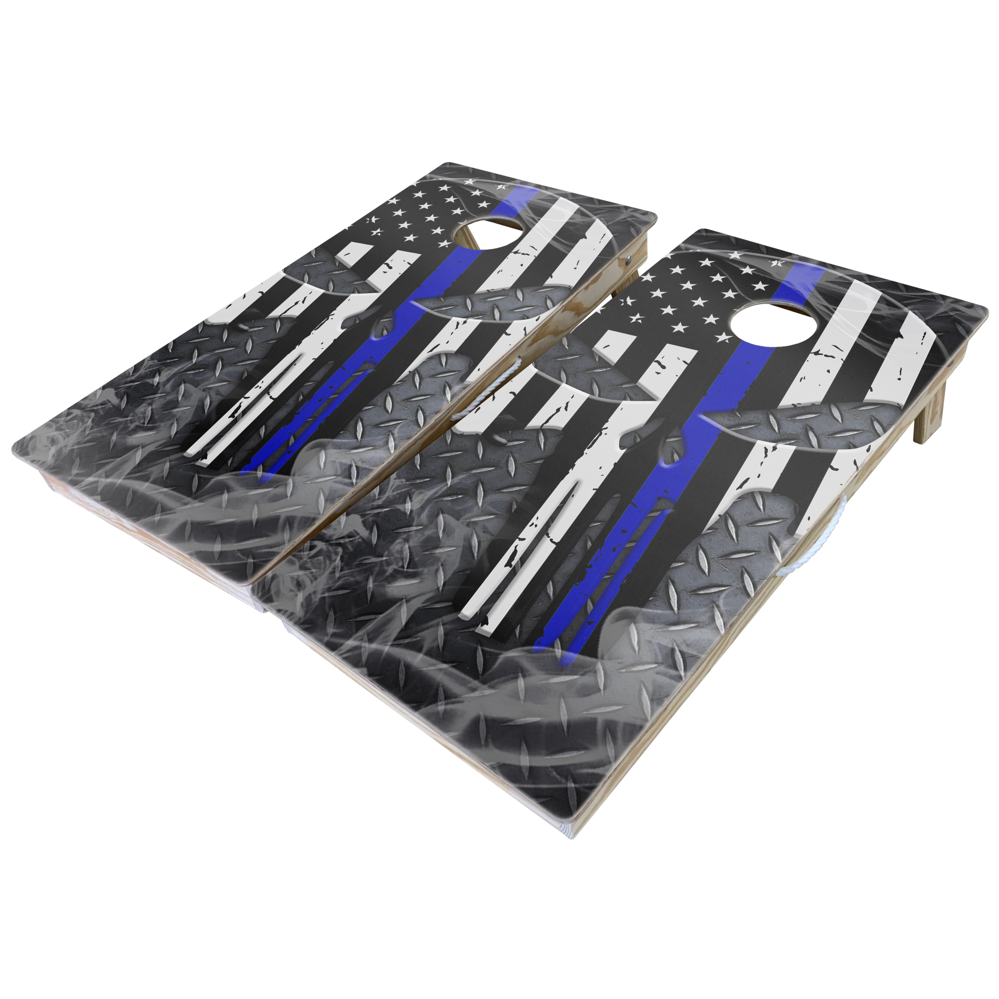 First Responders Theme Cornhole Boards-Cornhole-WGC-Standard Series-Police Punisher-Game Room Shop