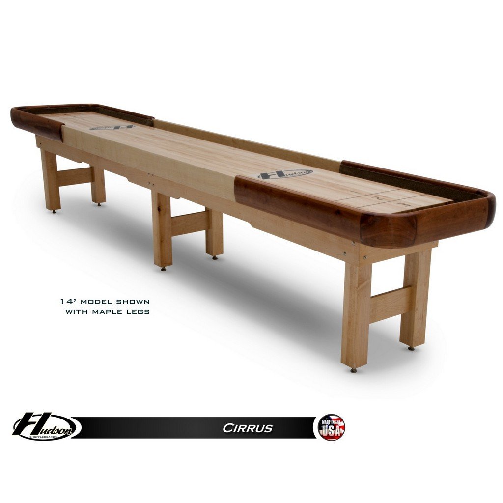 Hudson Cirrus Shuffleboard Table 9'-22' Indoor/Outdoor with Custom Wood Options - Game Room Shop