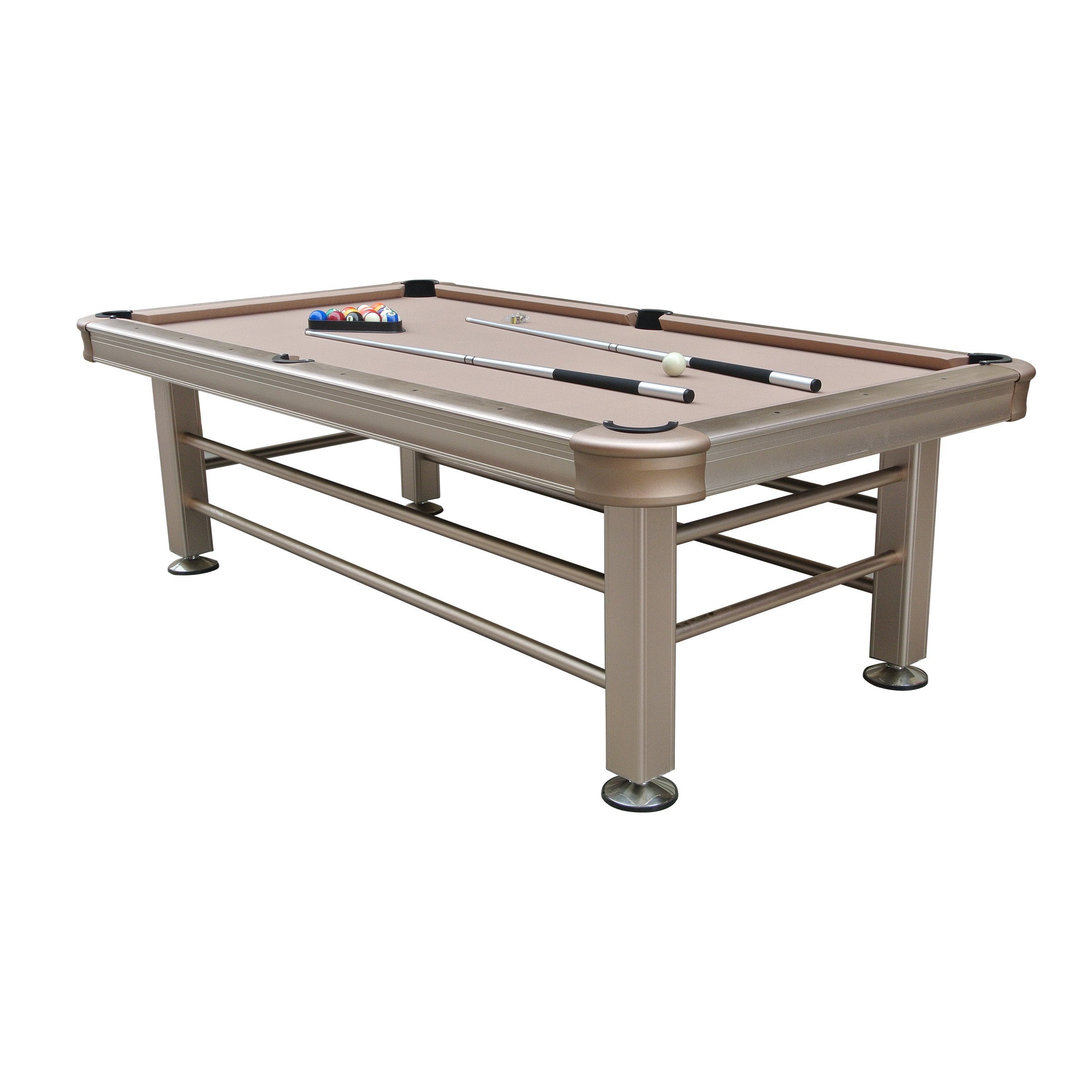 8-FT NON-SLATE CHAMPAGNE OUTDOOR POOL TABLE-Pool Table-Imperial-Game Room Shop