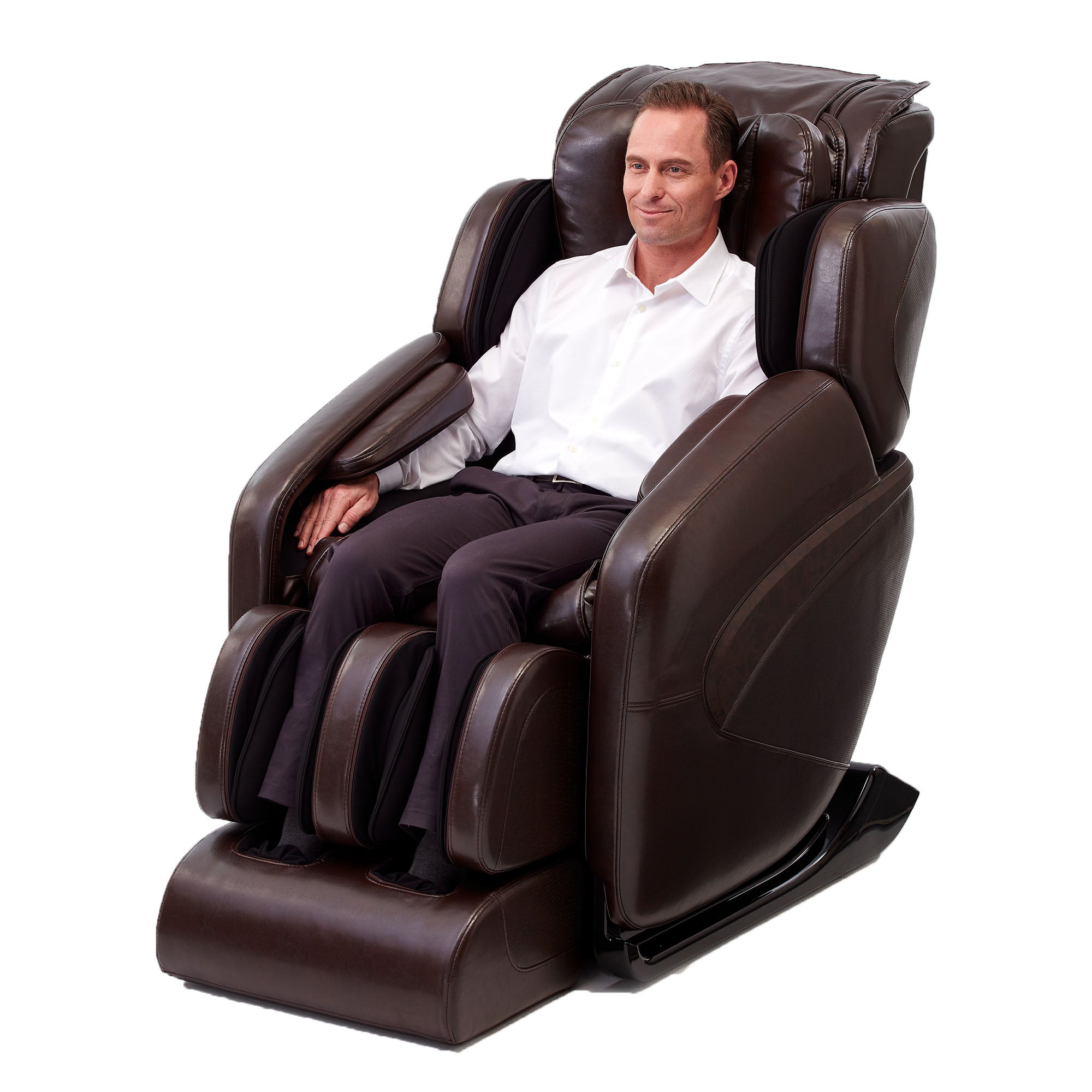 Inner Balance Jin L Track Massage Chair-Massage Chairs-Synca-Johnson Wellness-Black-Game Room Shop