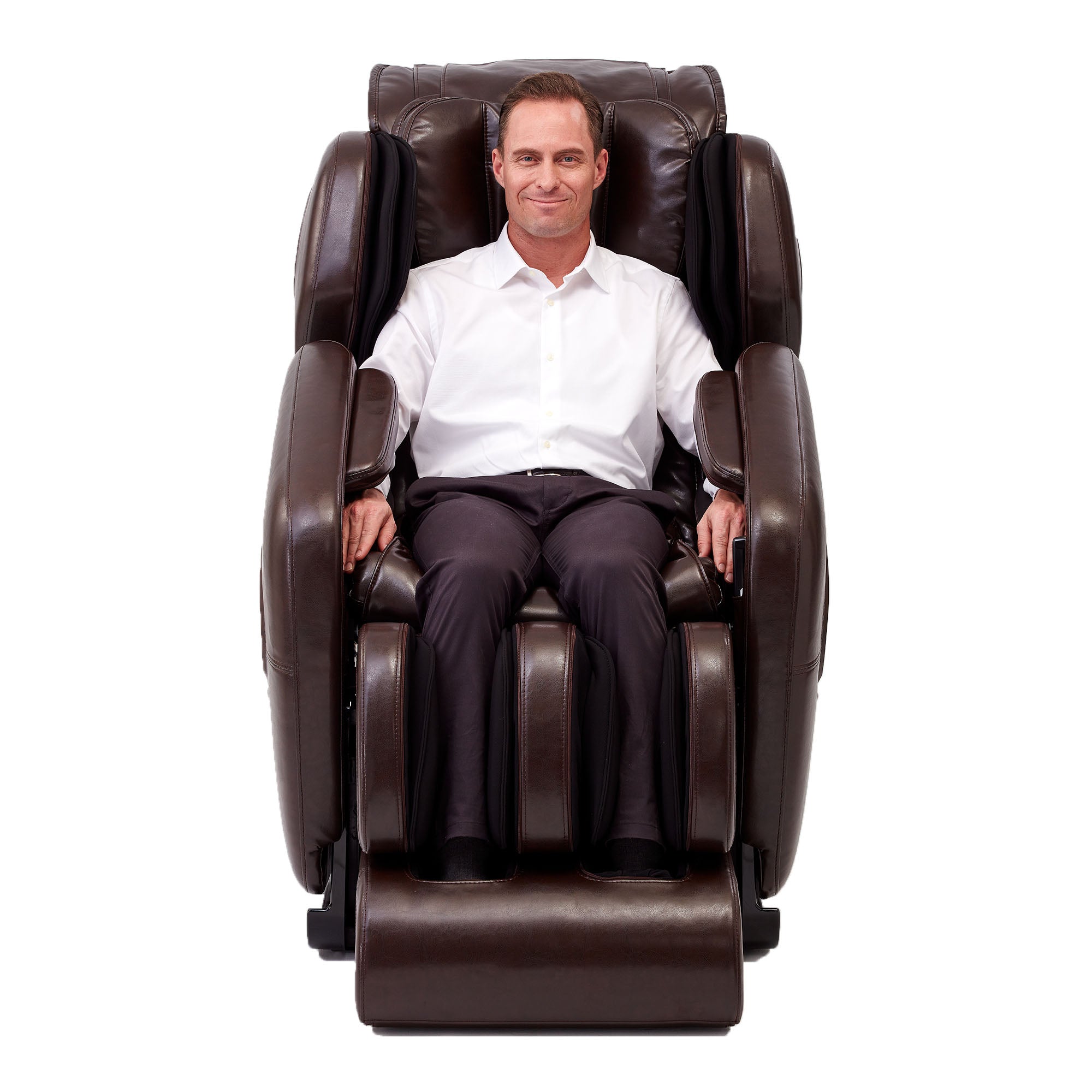 Inner Balance Jin L Track Massage Chair-Massage Chairs-Synca-Johnson Wellness-Black-Game Room Shop