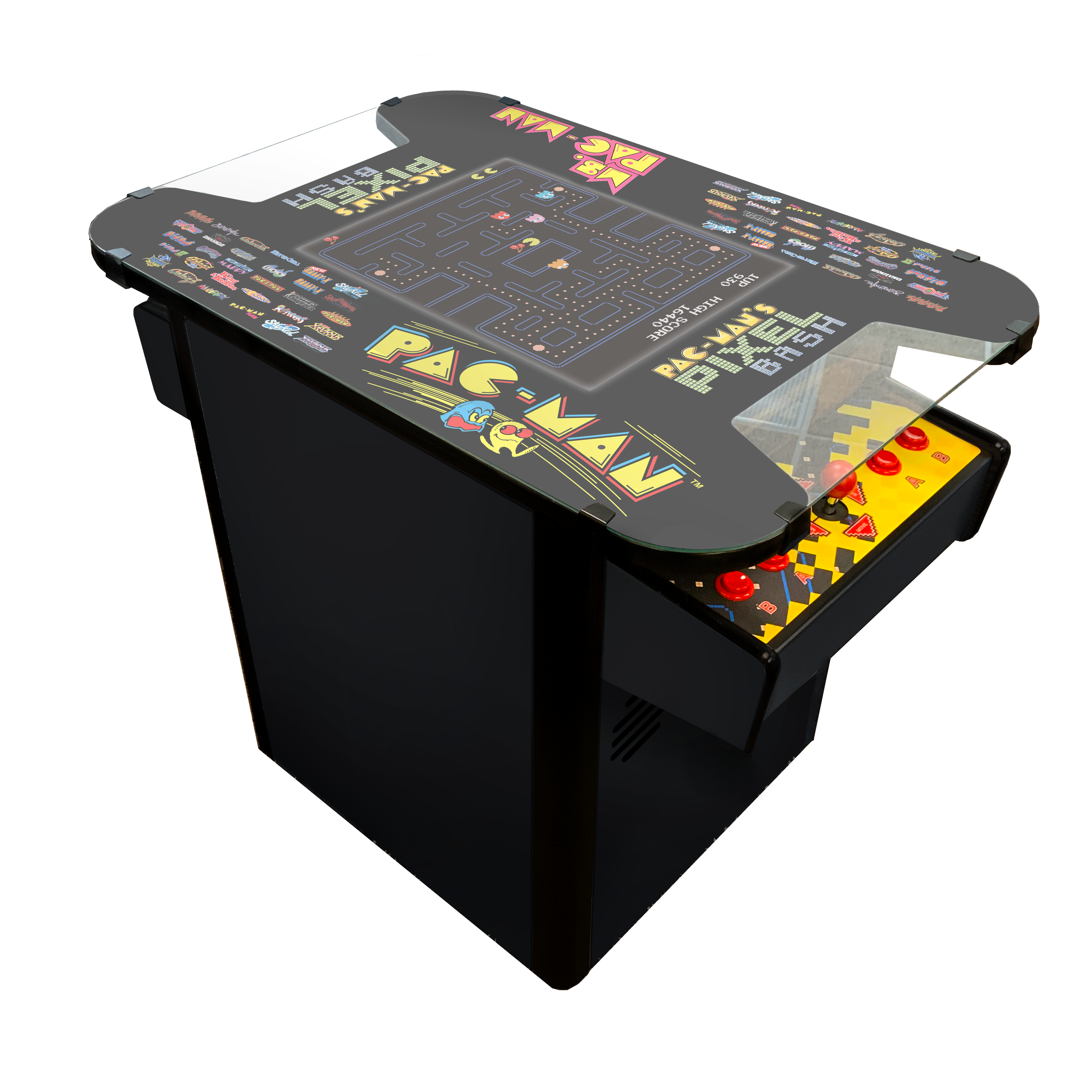 Namco Pac-Man Pixel Bash Cocktail Arcade Game Cabinet-Arcade Games-Namco-Black-Game Room Shop