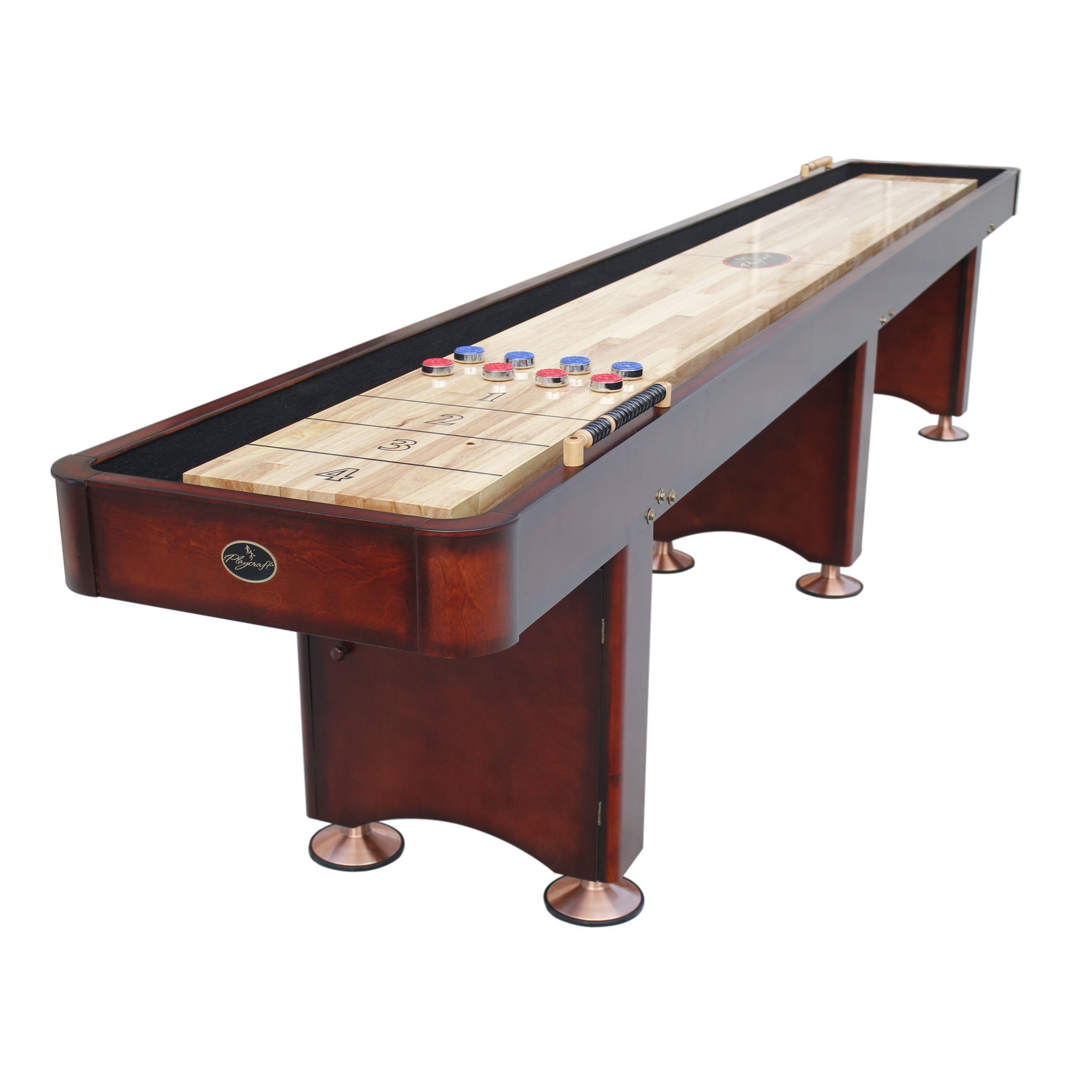 Playcraft Georgetown Shuffleboard Table-Shuffleboard Tables-Playcraft-12' Length-Cherry-Game Room Shop