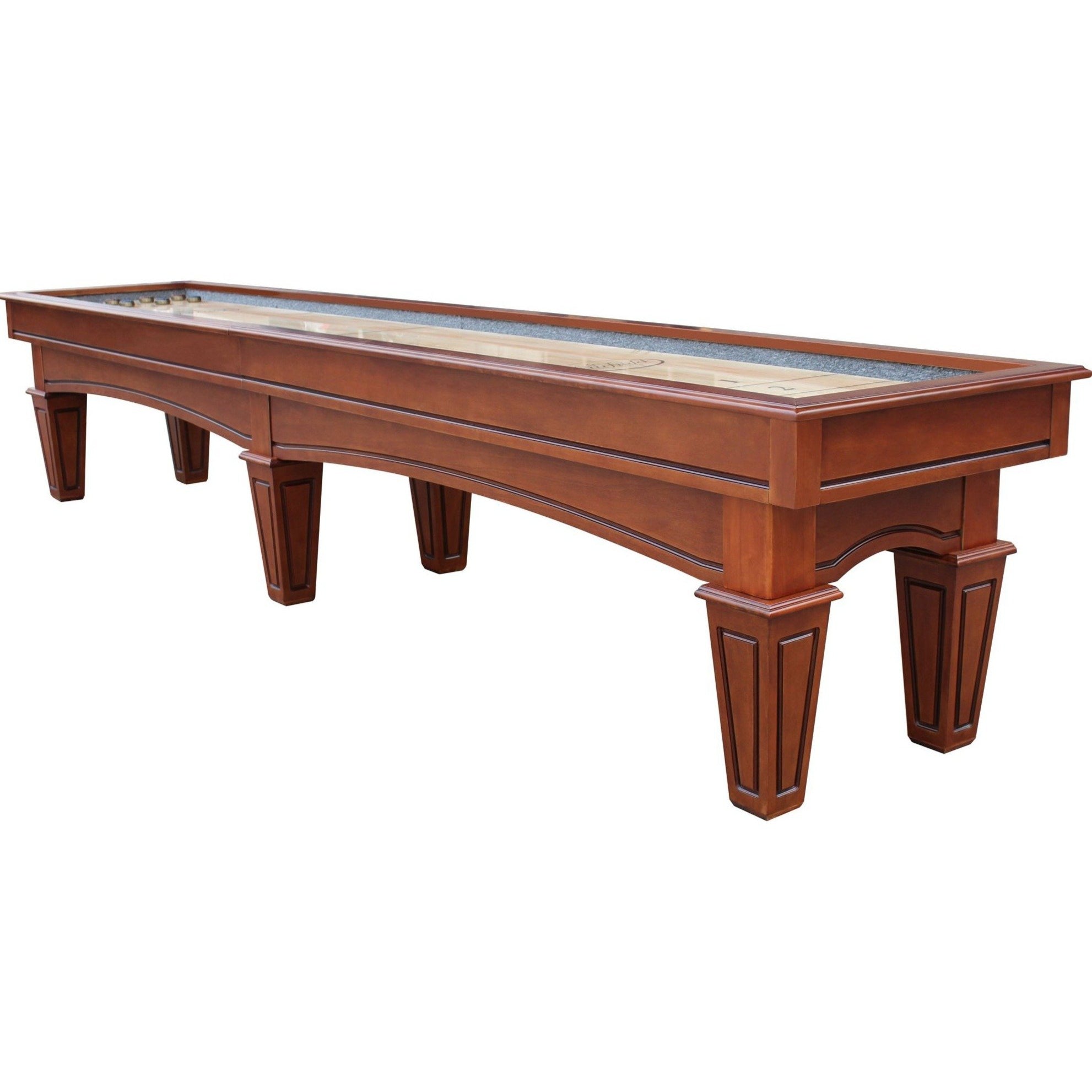 Playcraft St Lawrence Pro-Style Shuffleboard Table-Shuffleboard Tables-Playcraft-12' Length-Chestnut-Game Room Shop