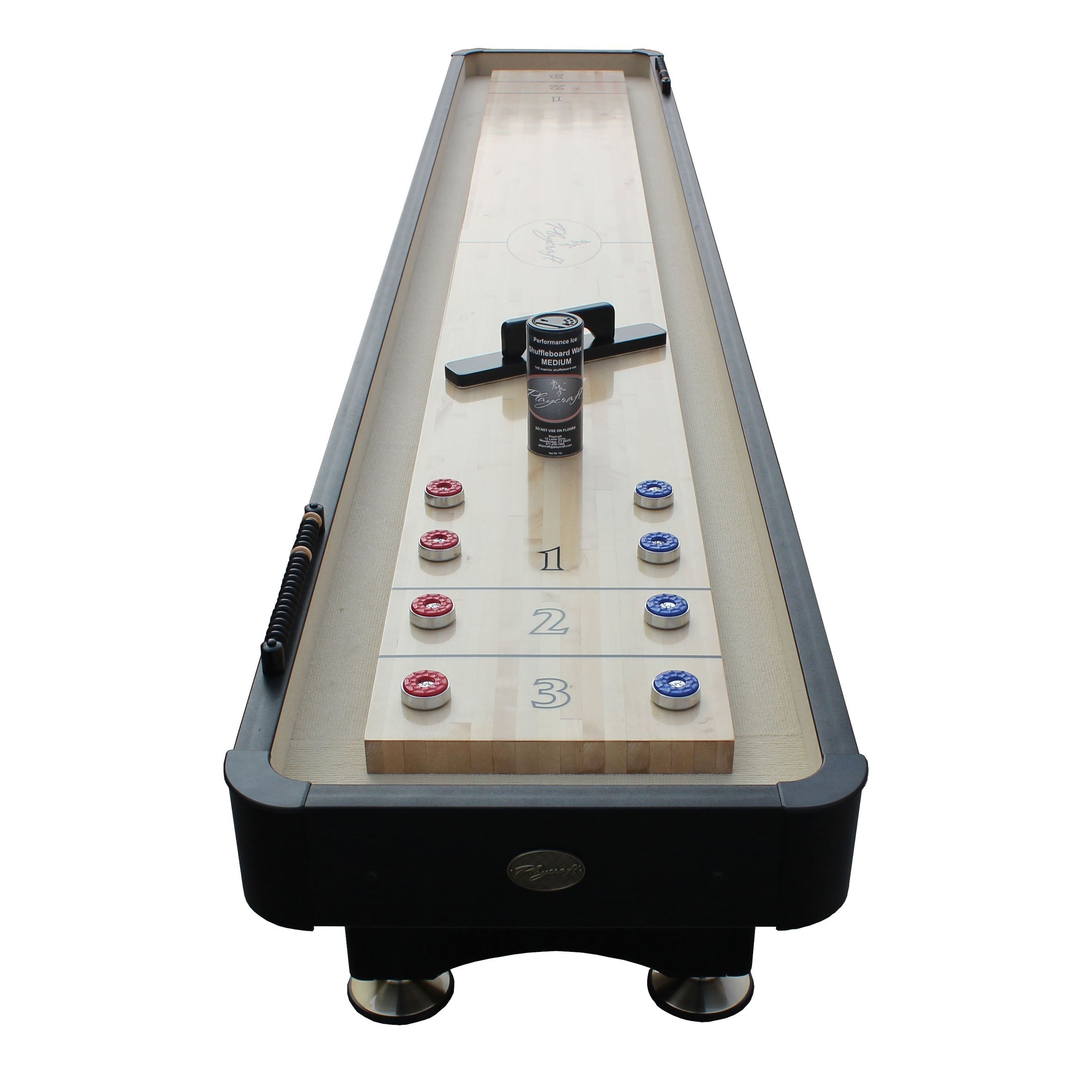 Playcraft Woodbridge Shuffleboard Table-Shuffleboard Tables-Playcraft-9' Length-Espresso-Game Room Shop