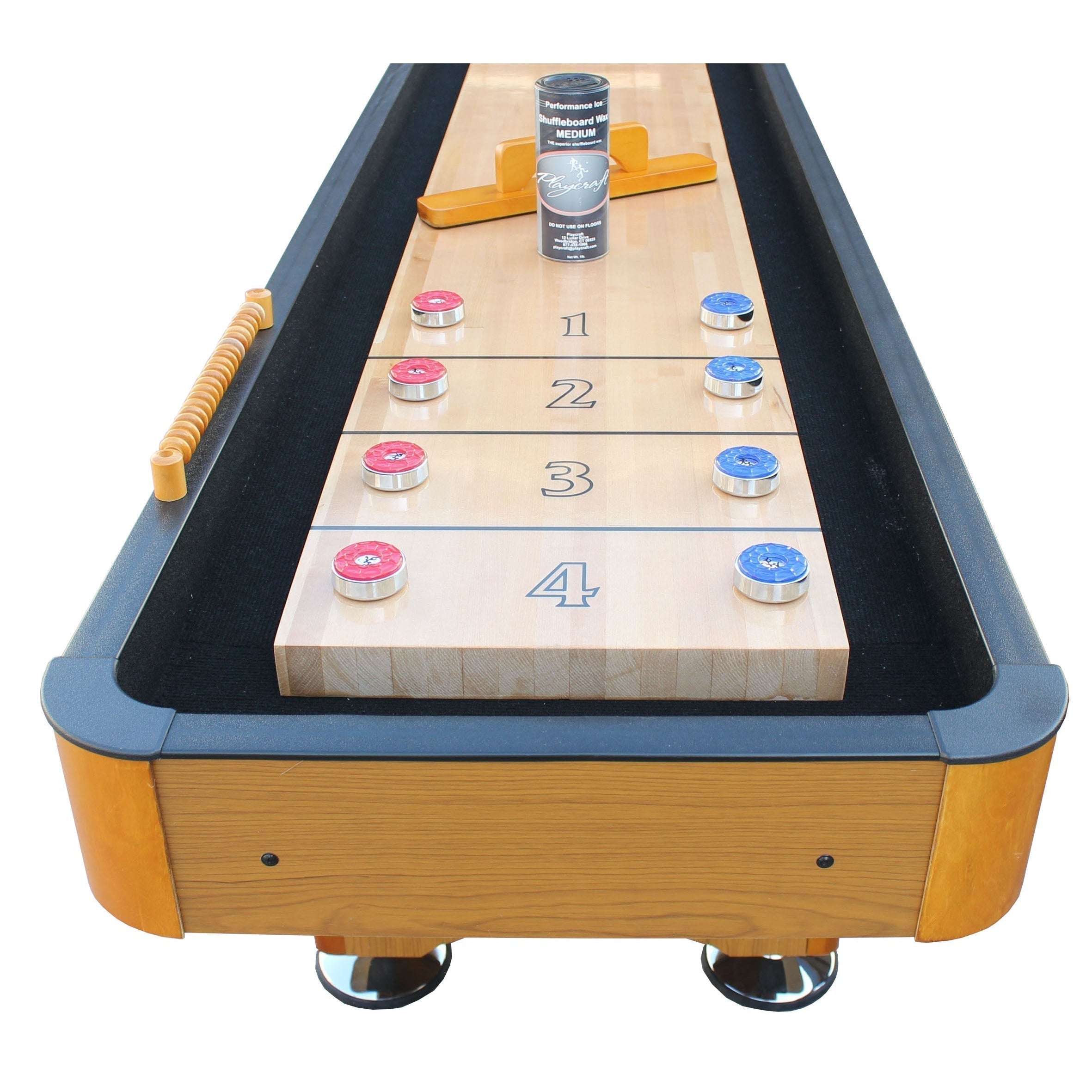 Playcraft Woodbridge Shuffleboard Table-Shuffleboard Tables-Playcraft-9' Length-Espresso-Game Room Shop